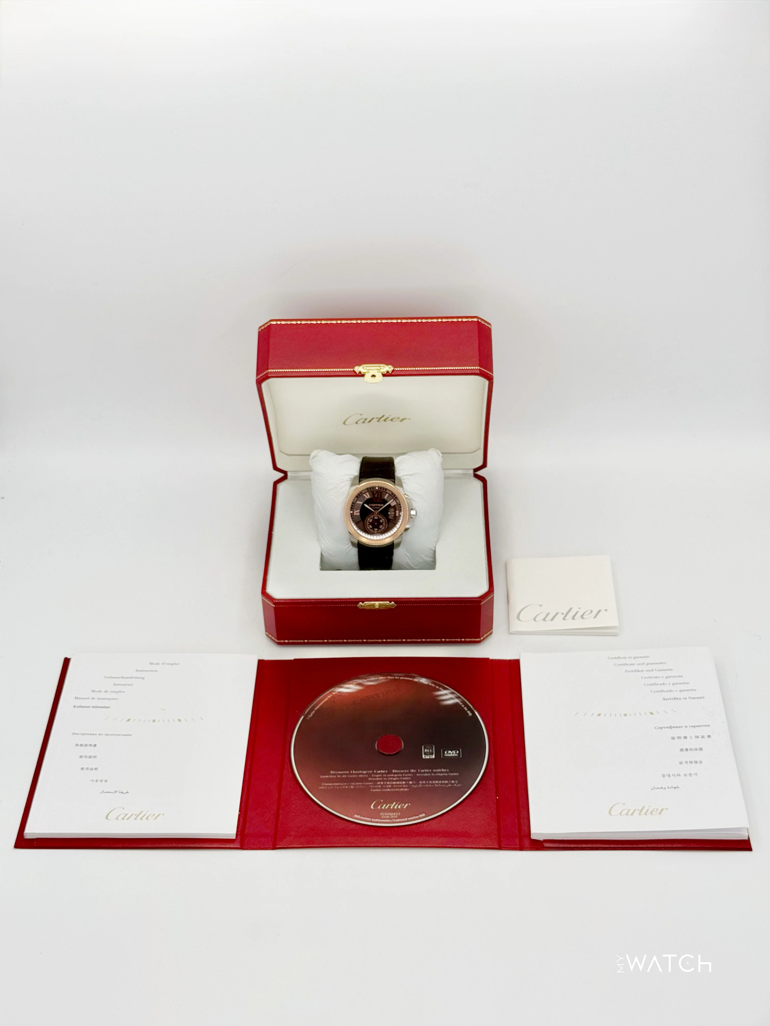 2012 Cartier Calibre De Cartier 42mm W7100051 Two-Tone Brown Dial - Image 11