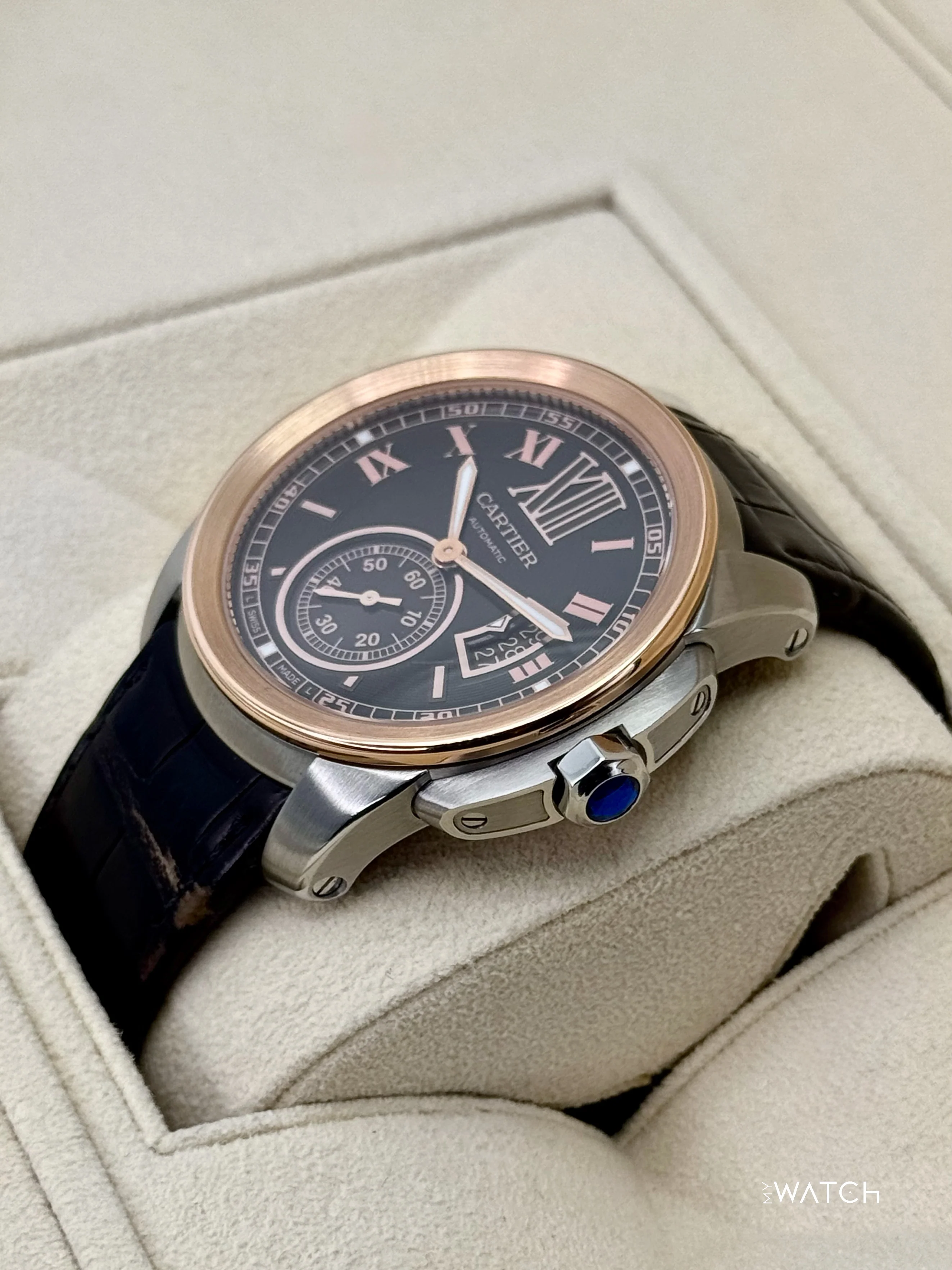 2012 Cartier Calibre De Cartier 42mm W7100051 Two-Tone Brown Dial - Image 5