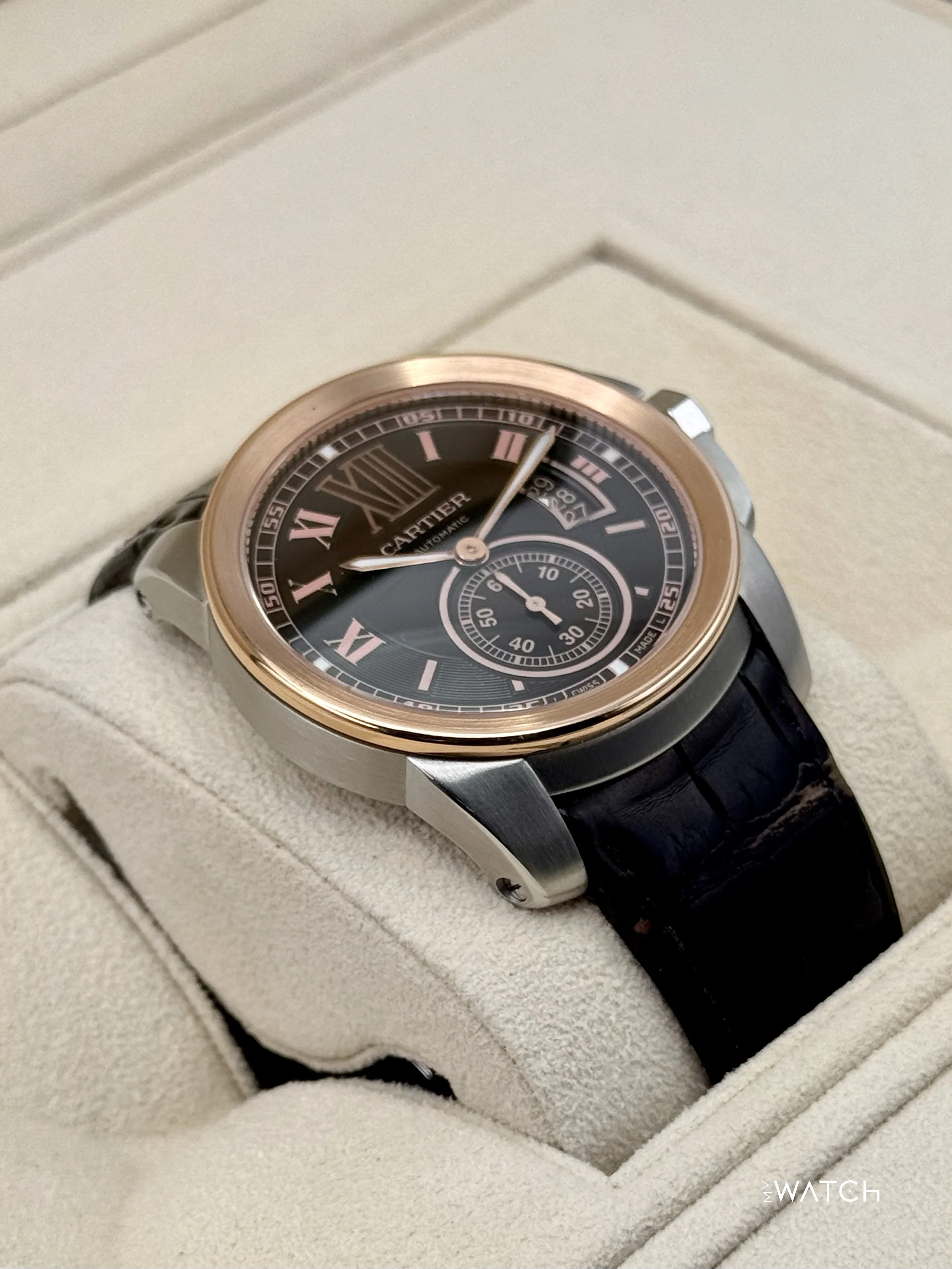 2012 Cartier Calibre De Cartier 42mm W7100051 Two-Tone Brown Dial - Image 6