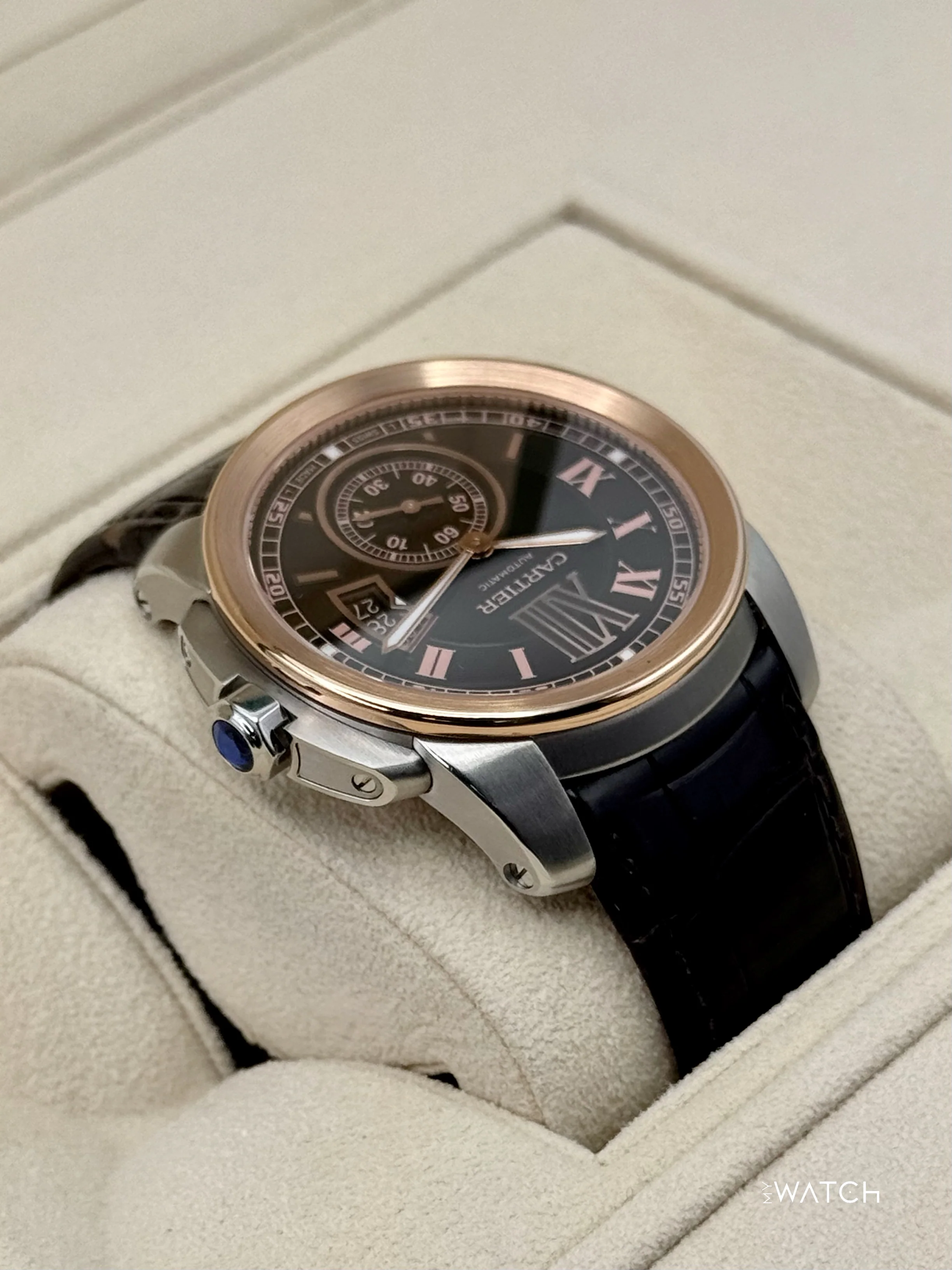 2012 Cartier Calibre De Cartier 42mm W7100051 Two-Tone Brown Dial - Image 8