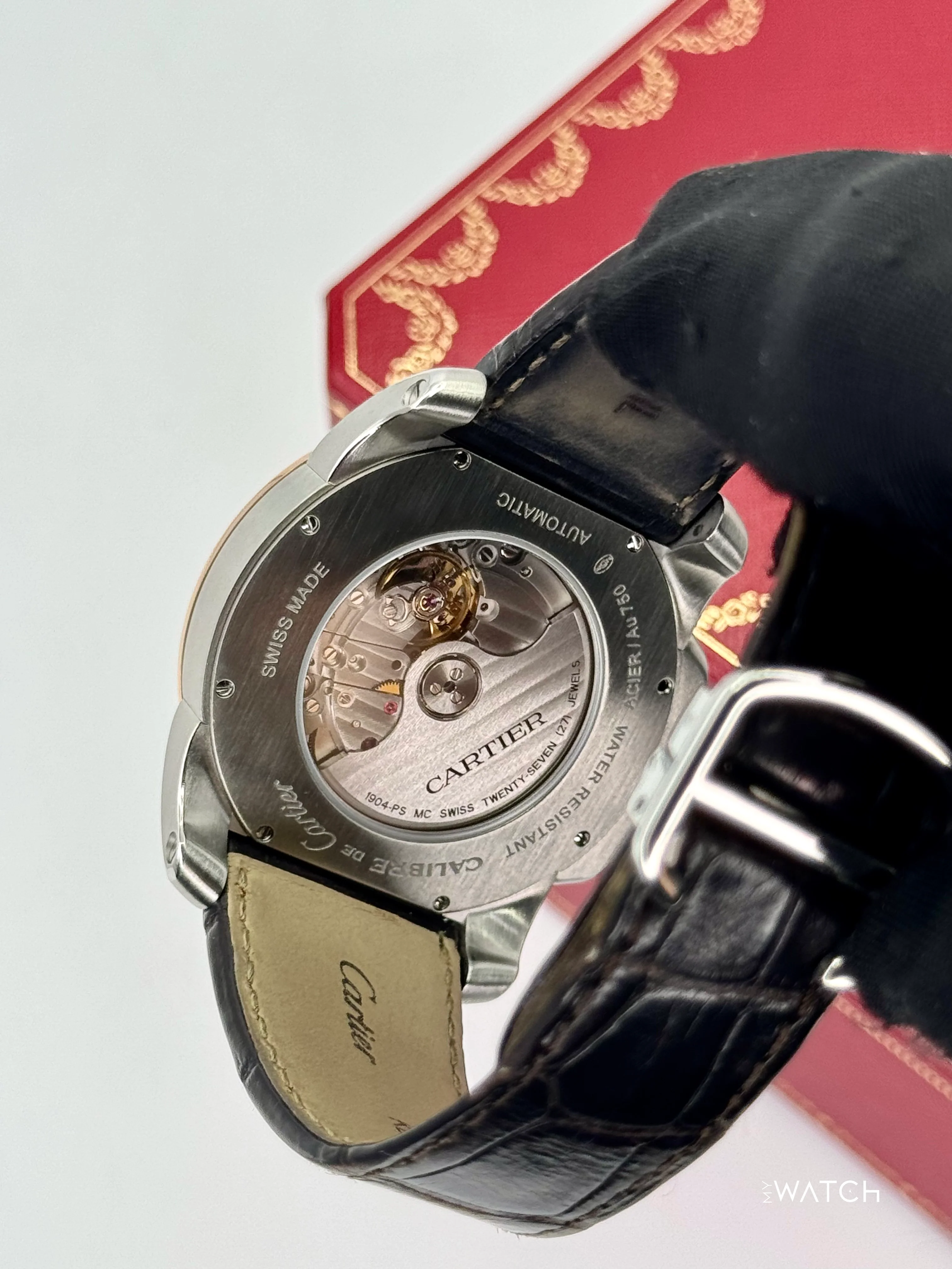 2012 Cartier Calibre De Cartier 42mm W7100051 Two-Tone Brown Dial - Image 9