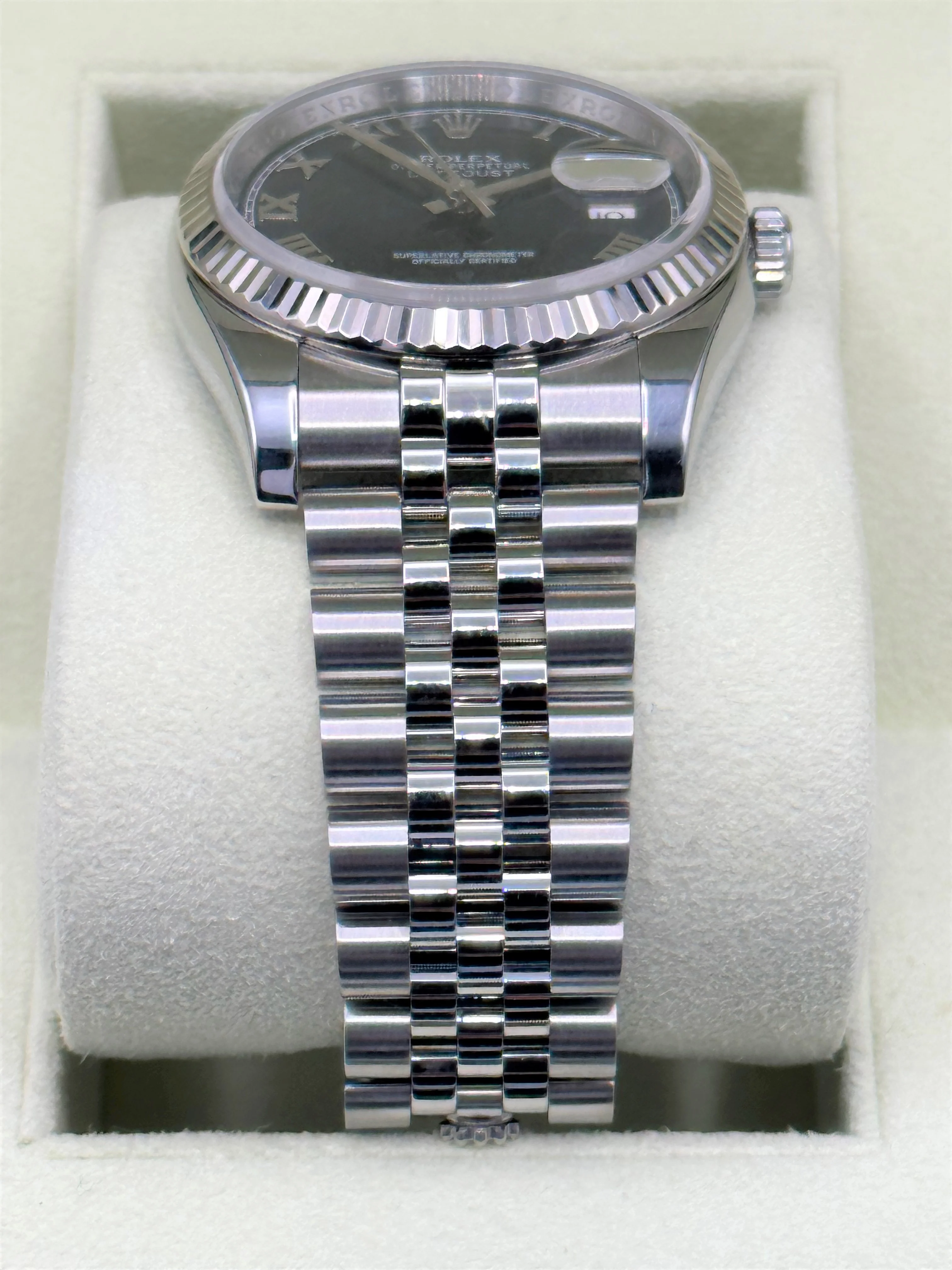 2012 Datejust 36mm 116234 Jubilee Blue Roman Numeral Dial - Image 3