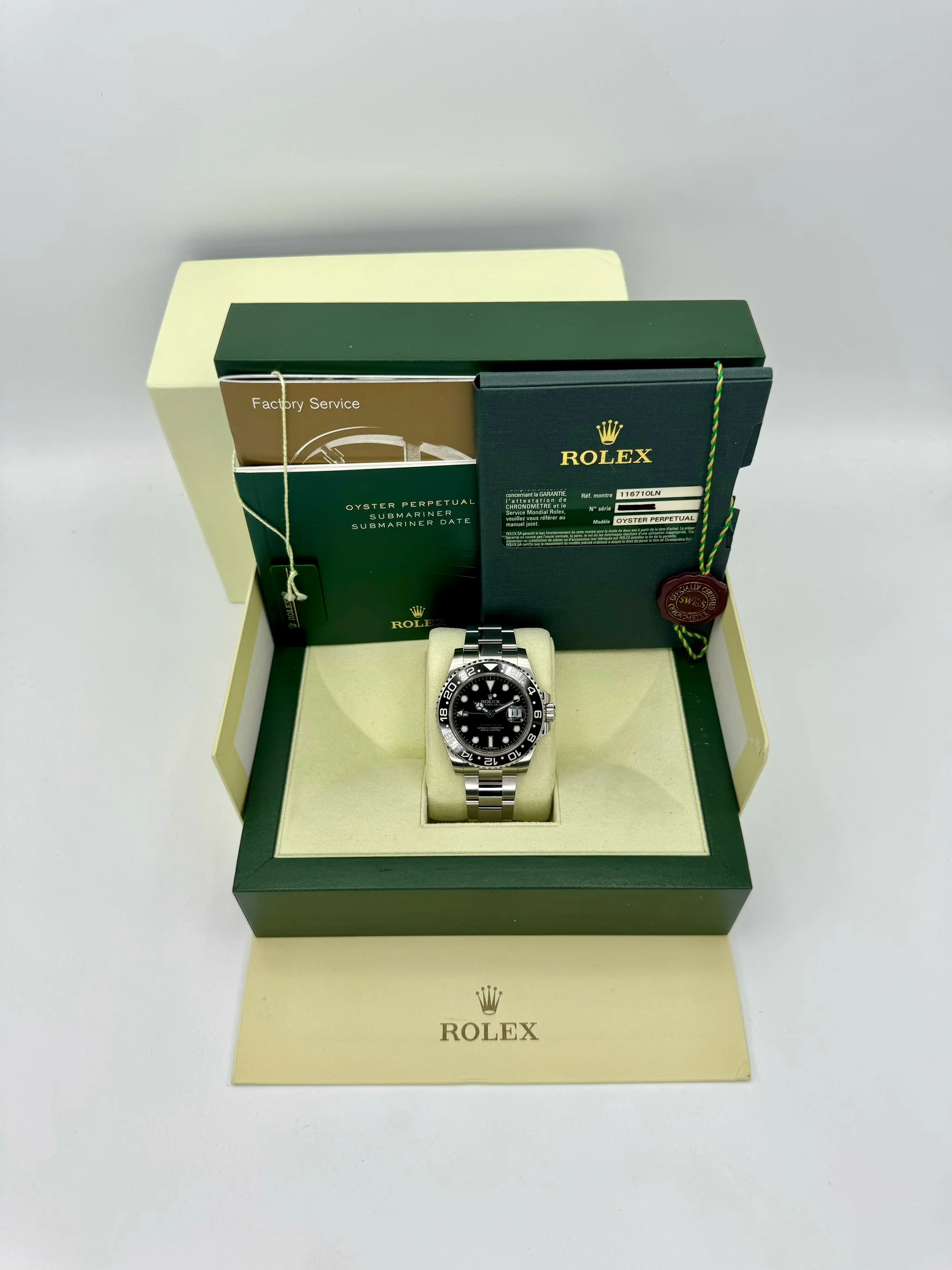 2012 Rolex GMT-Master II 40mm 116710LN Stainless Steel Black Dial - Image 12