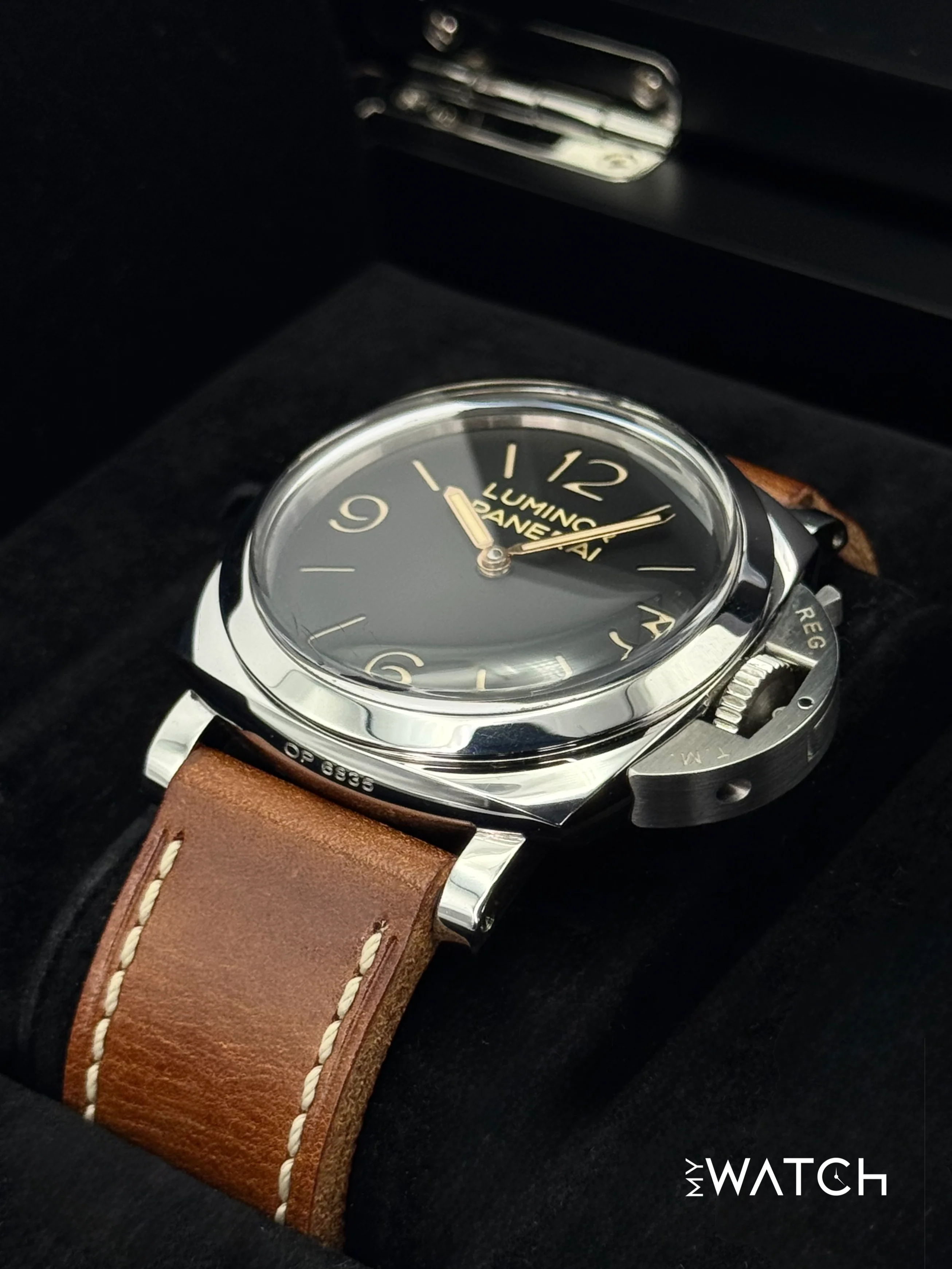 2012 Panerai Luminor 1950 3 Days 47mm PAM00372 Stainless Steel Black Dial - Image 5