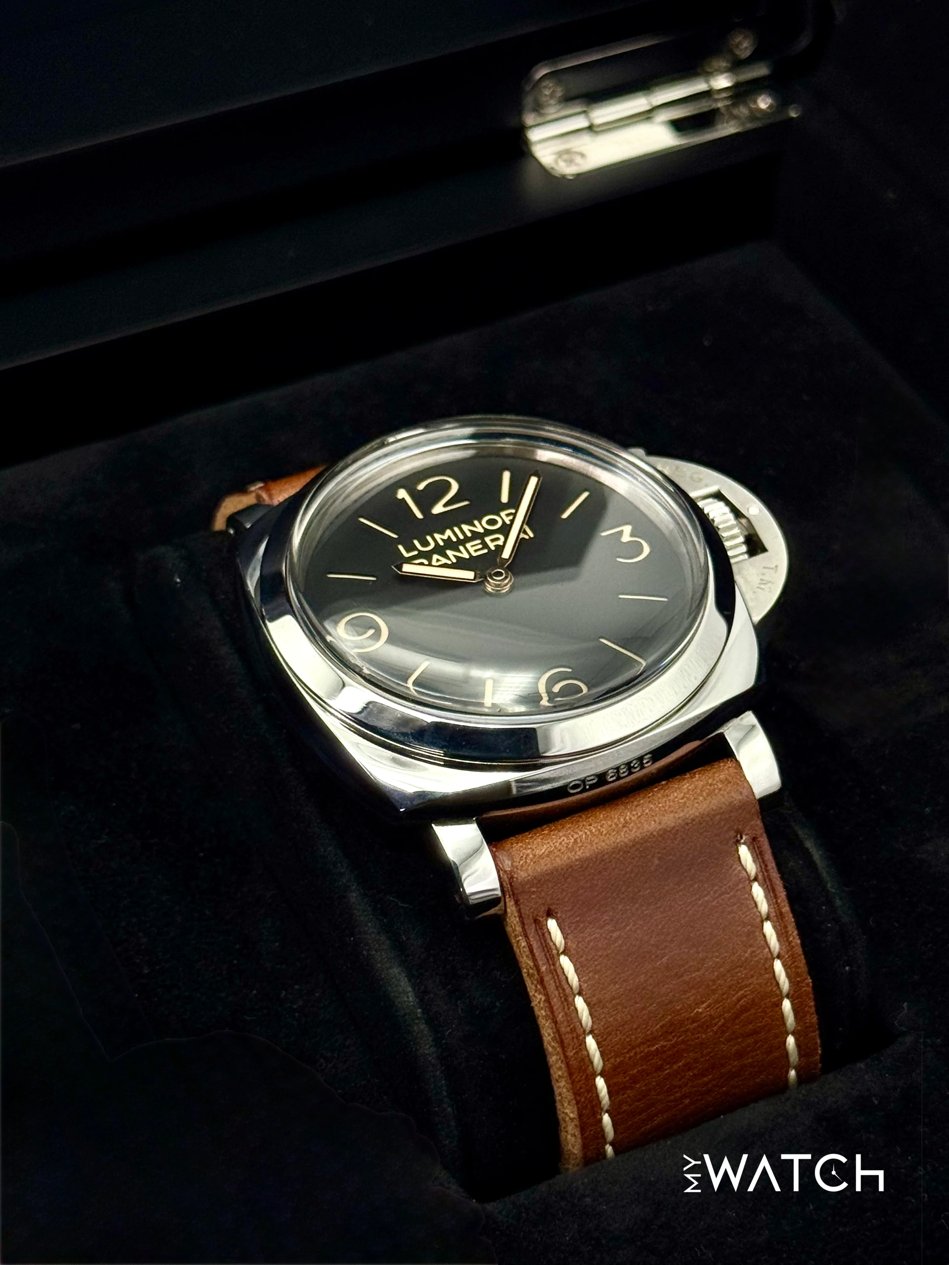 2012 Panerai Luminor 1950 3 Days 47mm PAM00372 Stainless Steel Black Dial - Image 6