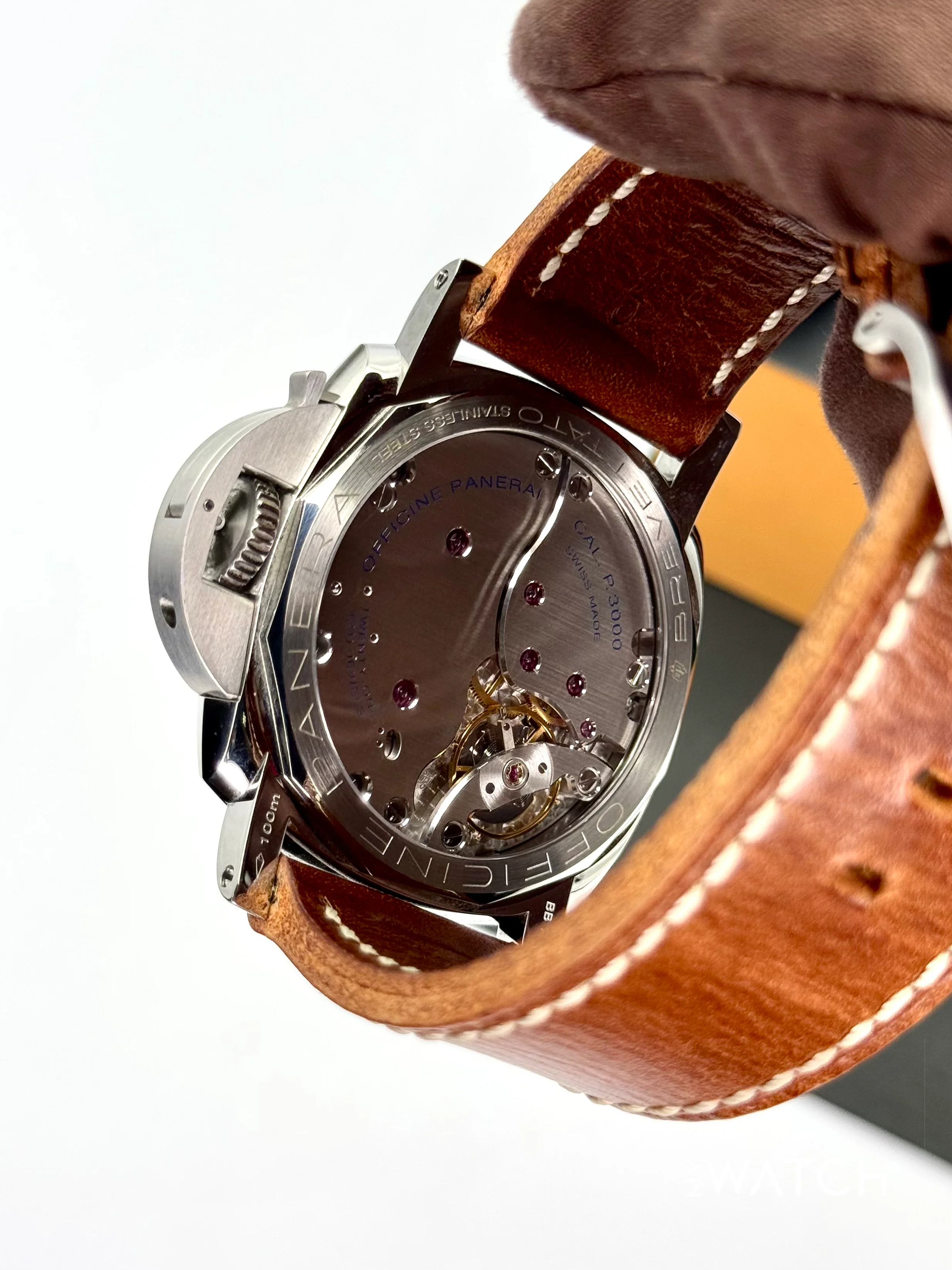 2012 Panerai Luminor 1950 3 Days 47mm PAM00372 Stainless Steel Black Dial - Image 9
