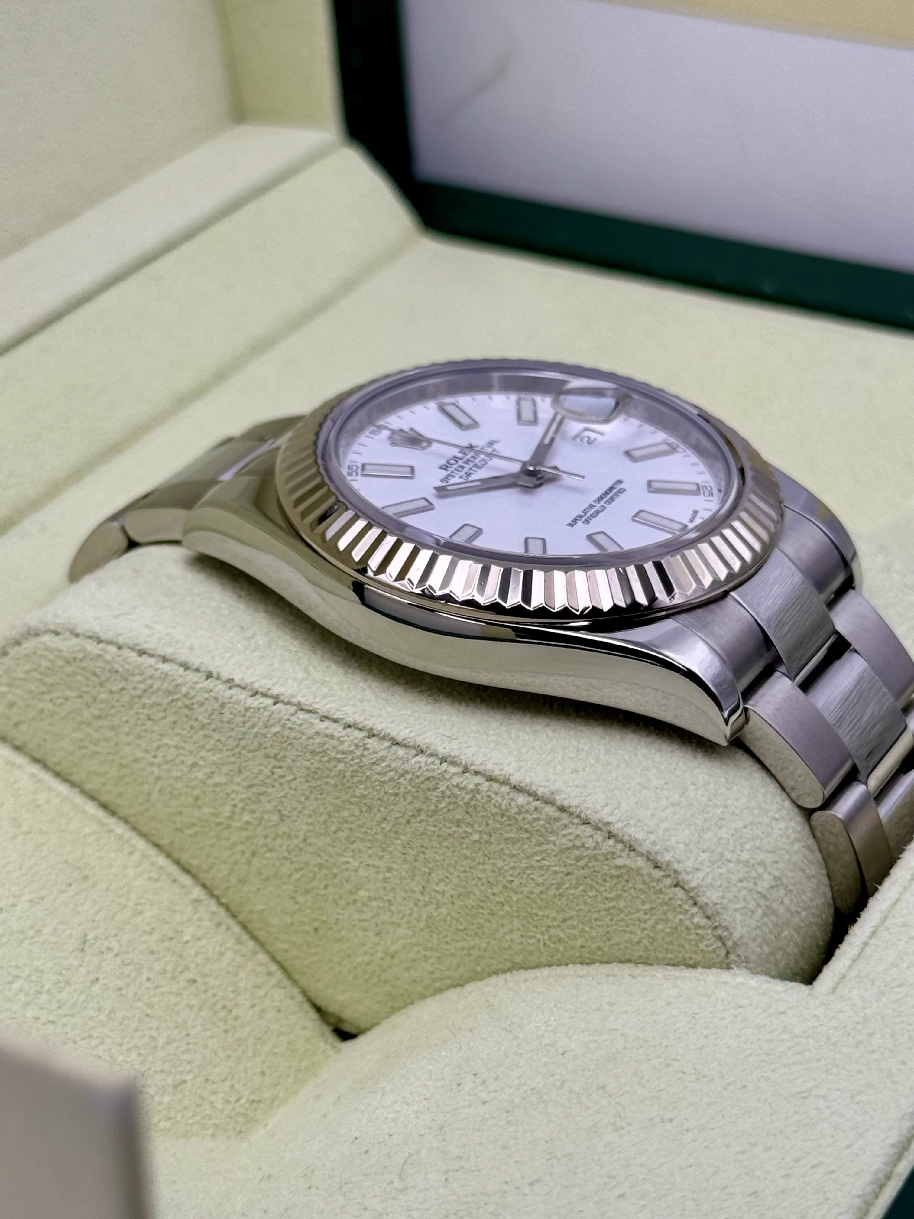Rolex Datejust 41mm 116334 Stainless Steel Oyster White Dial - Image 6