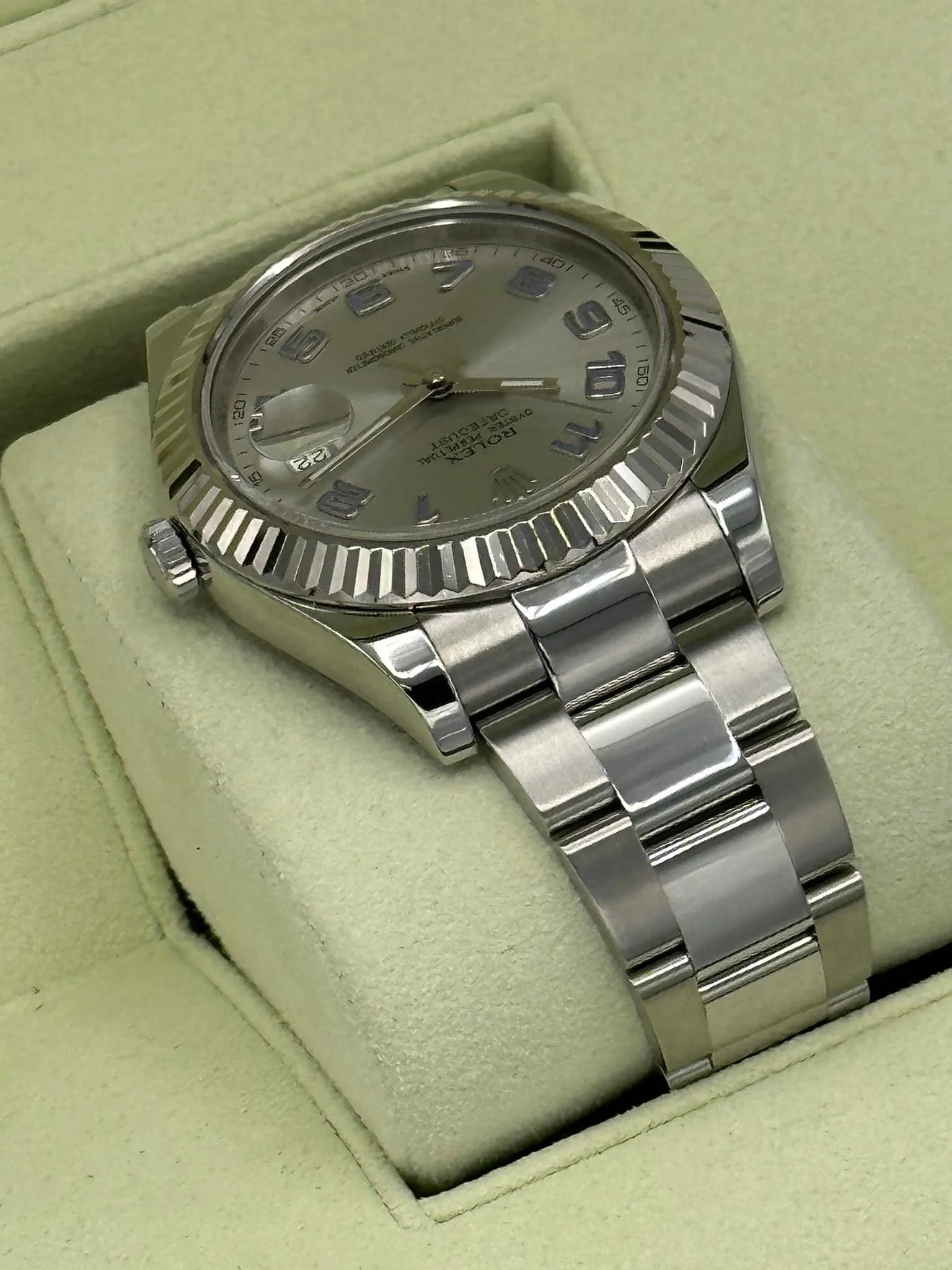 2012 Rolex Datejust II 41mm 116334 Oyster Silver Numerical Dial - Image 5