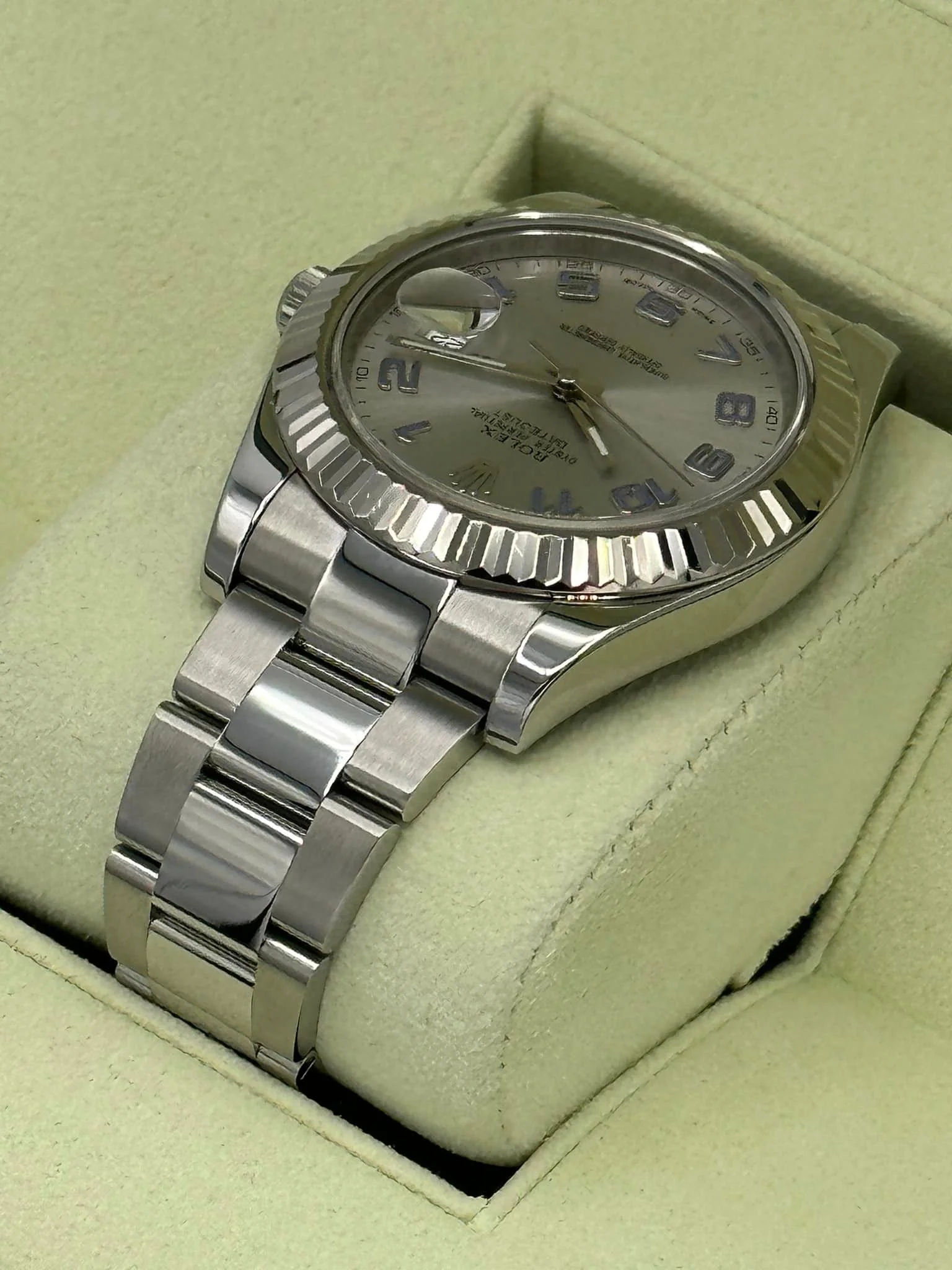 2012 Rolex Datejust II 41mm 116334 Oyster Silver Numerical Dial - Image 6