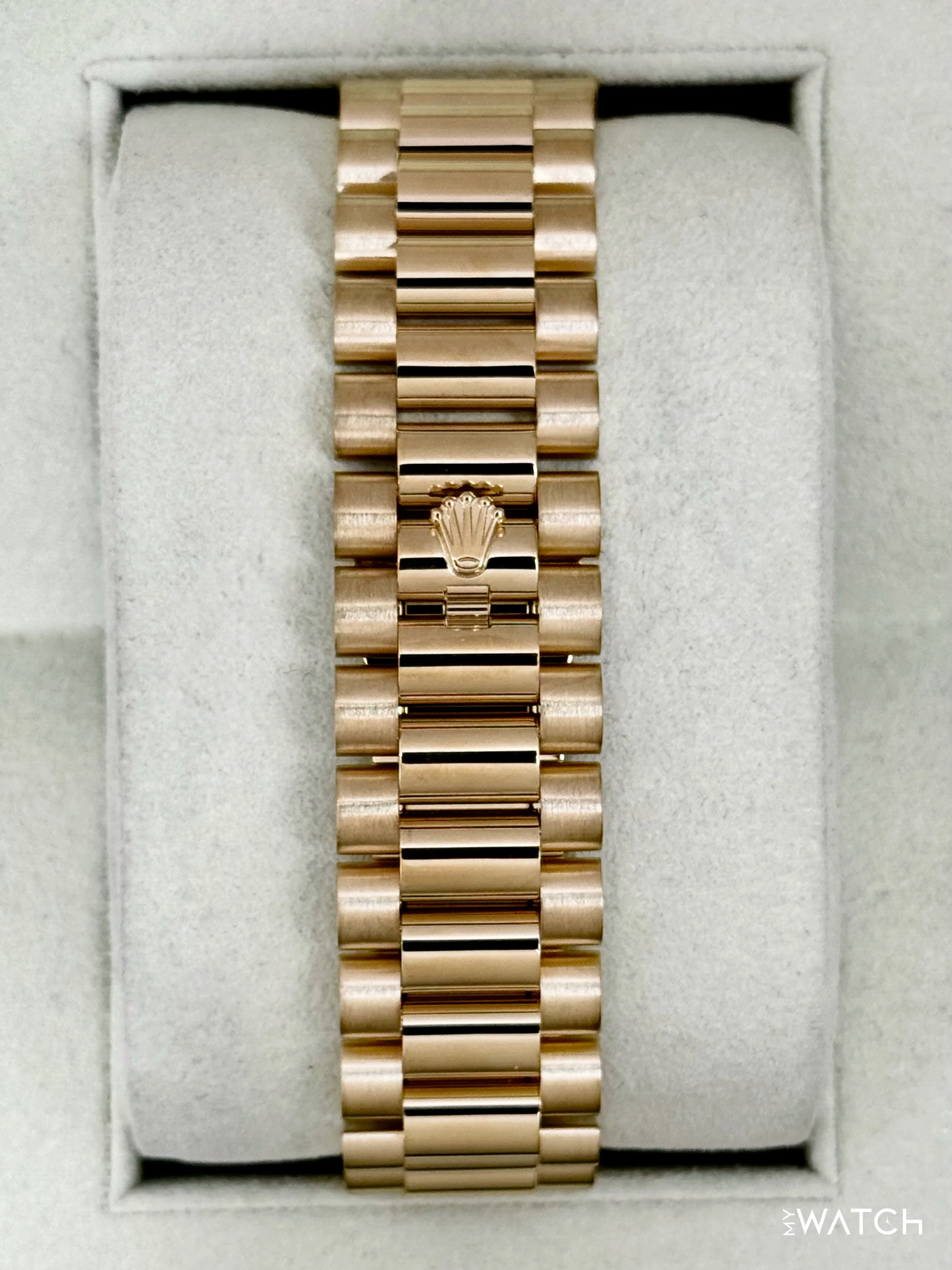 2012 Rolex Day-Date II 41mm 218238 Presidential Yellow Gold Silver Dial - Image 2