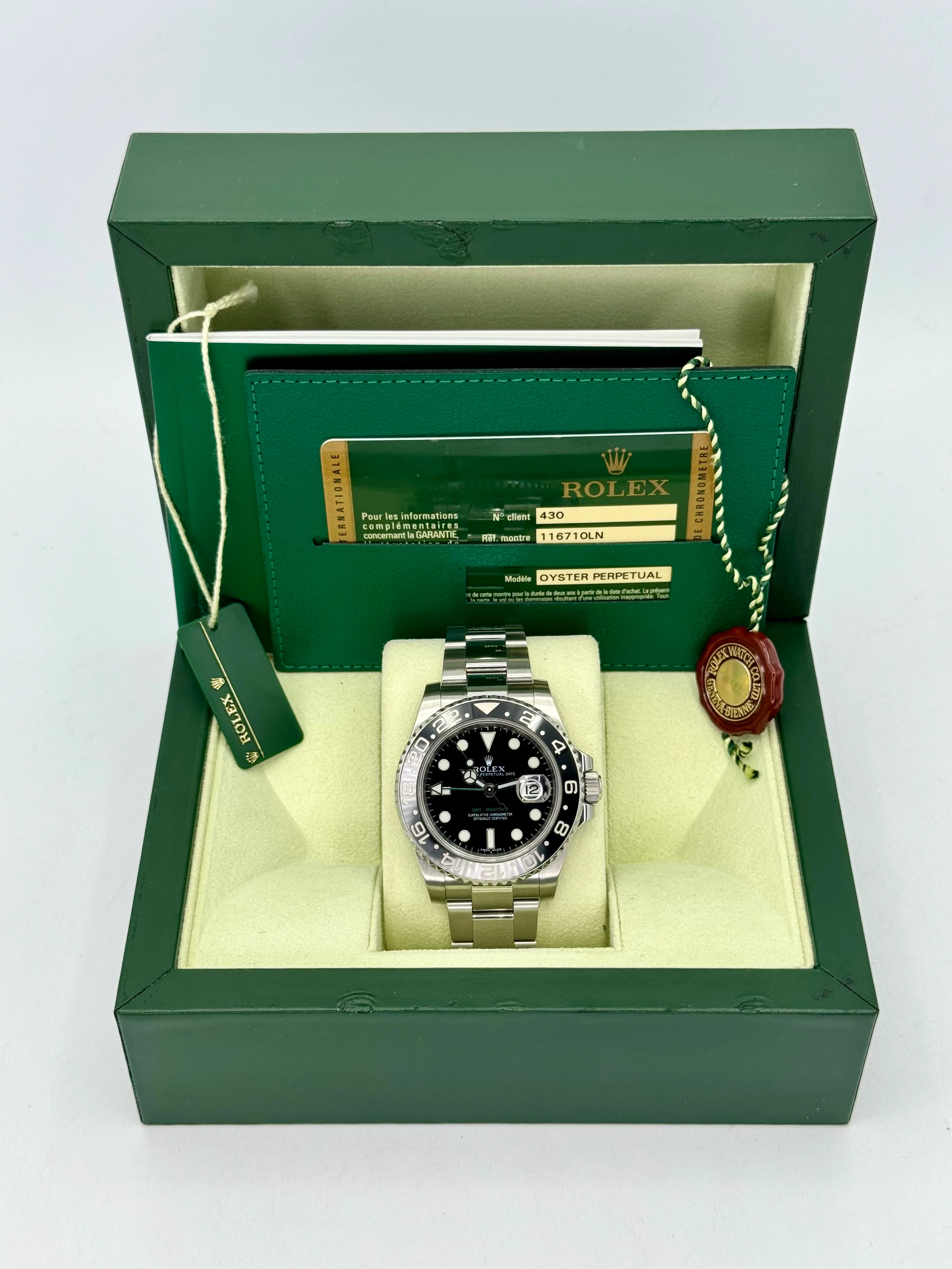 2012 Rolex GMT-Master II 40mm 116710LN Stainless Steel Black Dial - Image 11