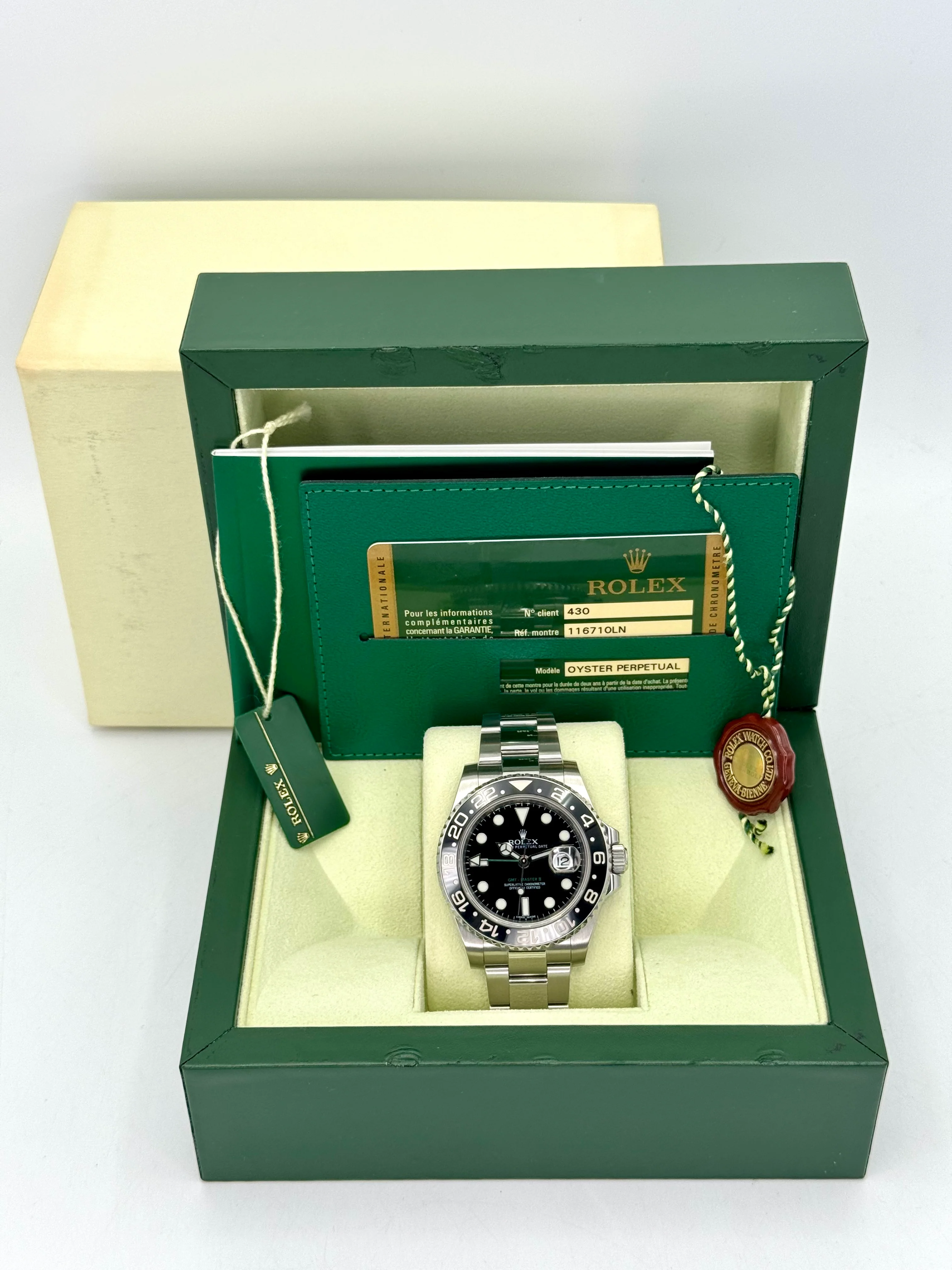 2012 Rolex GMT-Master II 40mm 116710LN Stainless Steel Black Dial - Image 12