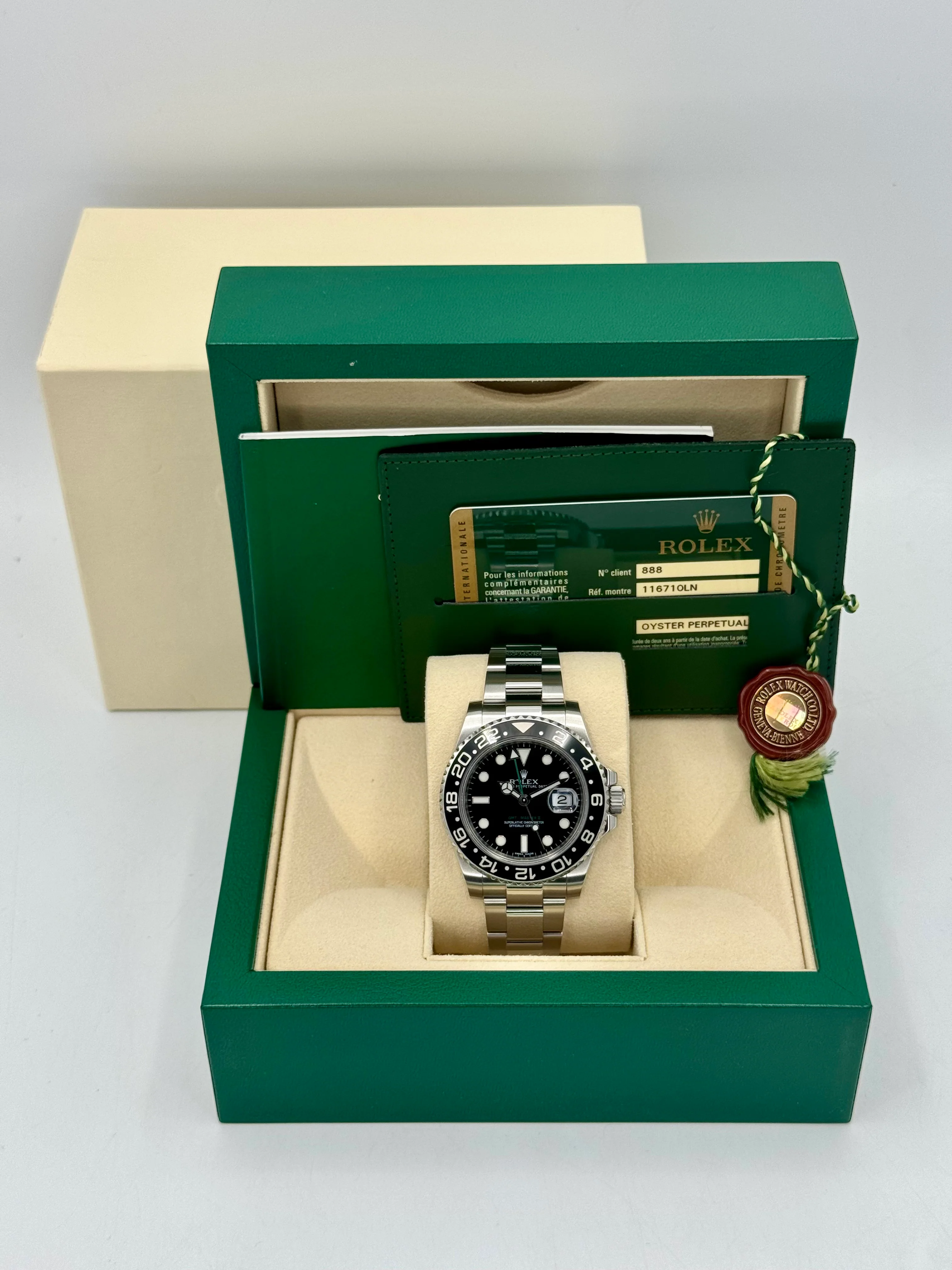 2012 Rolex GMT-Master II 40mm 116710LN Stainless Steel Black Dial - Image 12