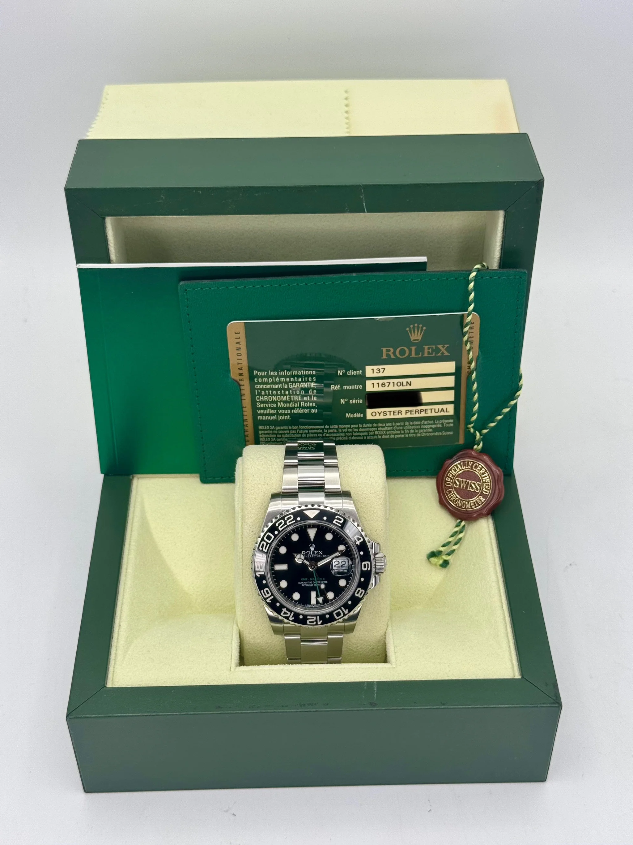 2012 Rolex GMT-Master II 40mm 116710LN Stainless Steel Black Dial - Image 10