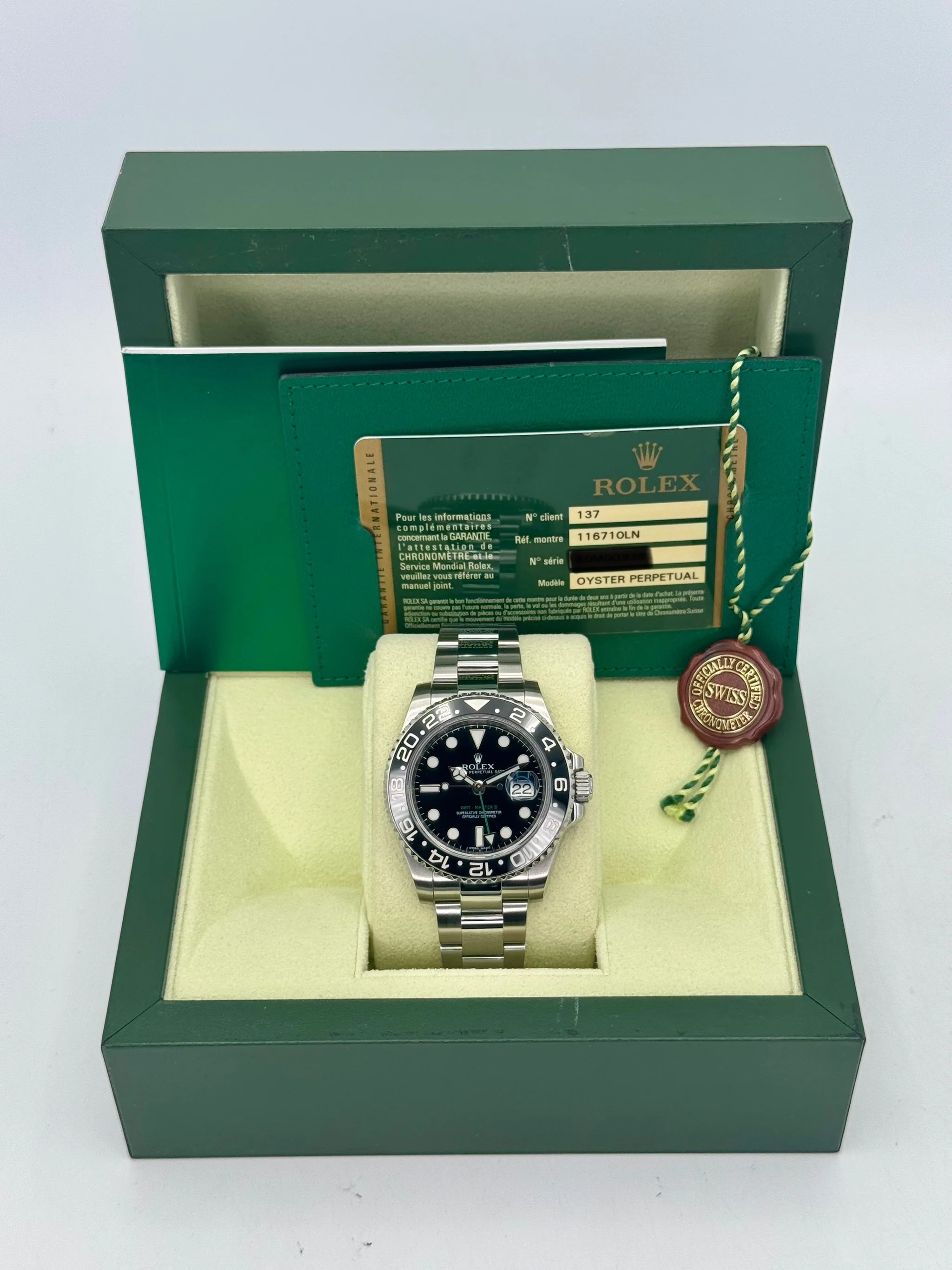 2012 Rolex GMT-Master II 40mm 116710LN Stainless Steel Black Dial - Image 9