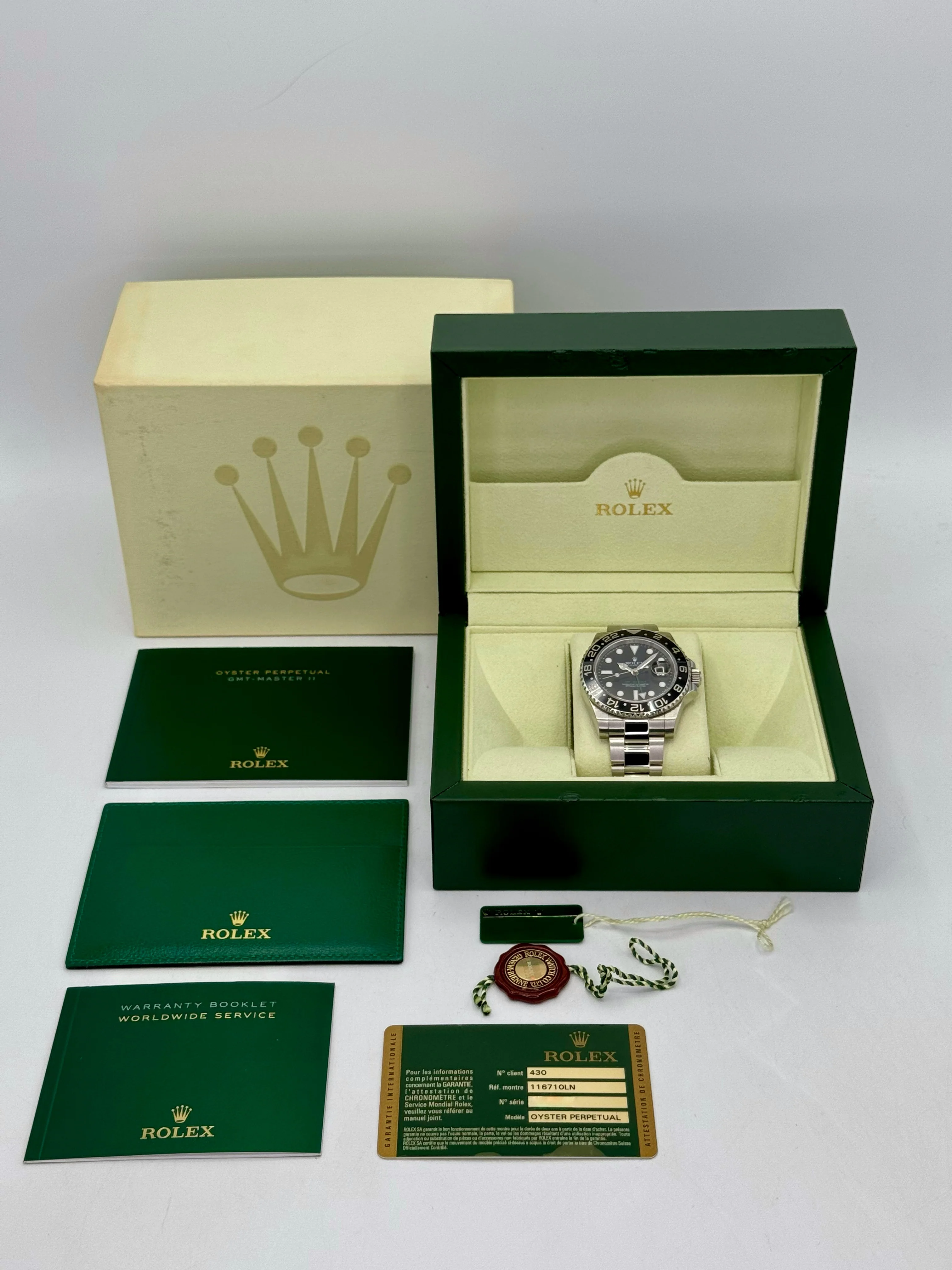2012 Rolex GMT-Master II 40mm 116710LN Stainless Steel Black Dial - Image 10