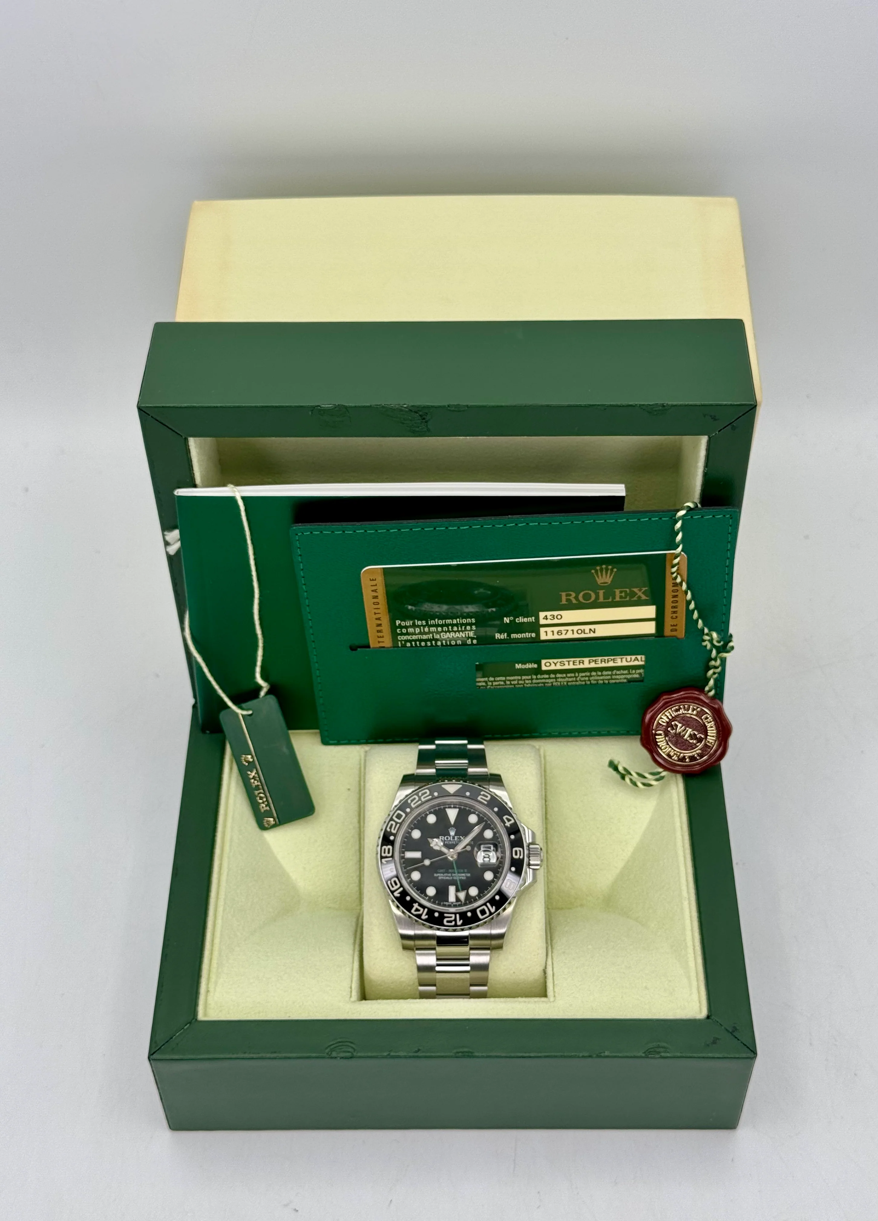 2012 Rolex GMT-Master II 40mm 116710LN Stainless Steel Black Dial - Image 9