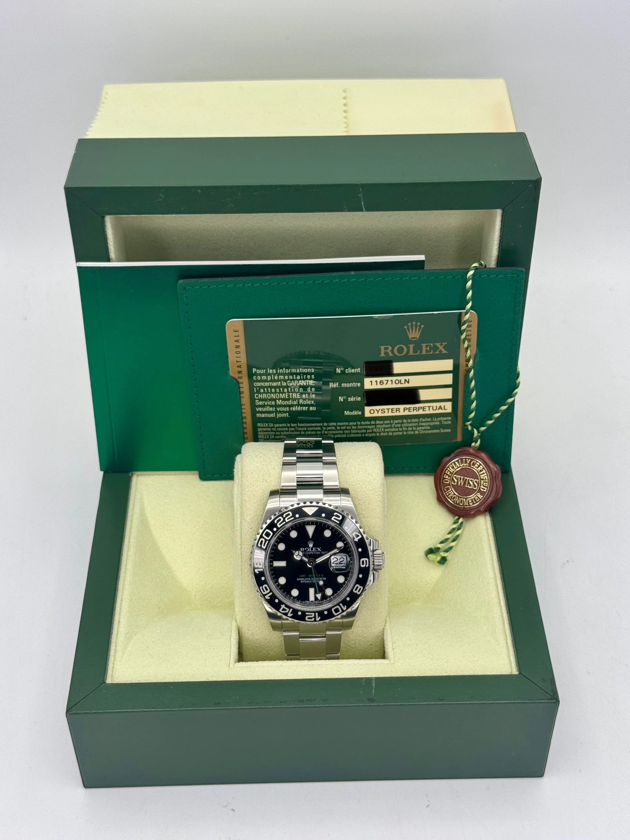 2012 Rolex GMT-Master II 40mm 116710LN Stainless Steel Black Dial - Image 10