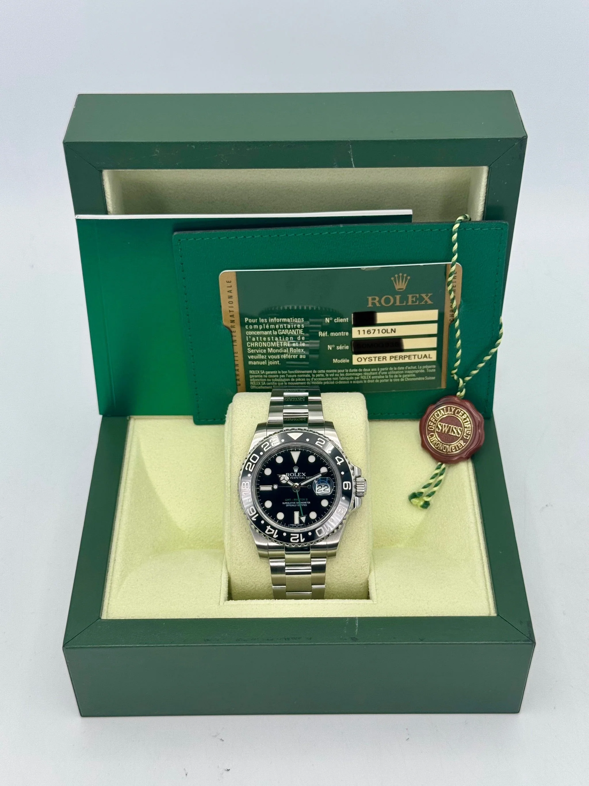 2012 Rolex GMT-Master II 40mm 116710LN Stainless Steel Black Dial - Image 9