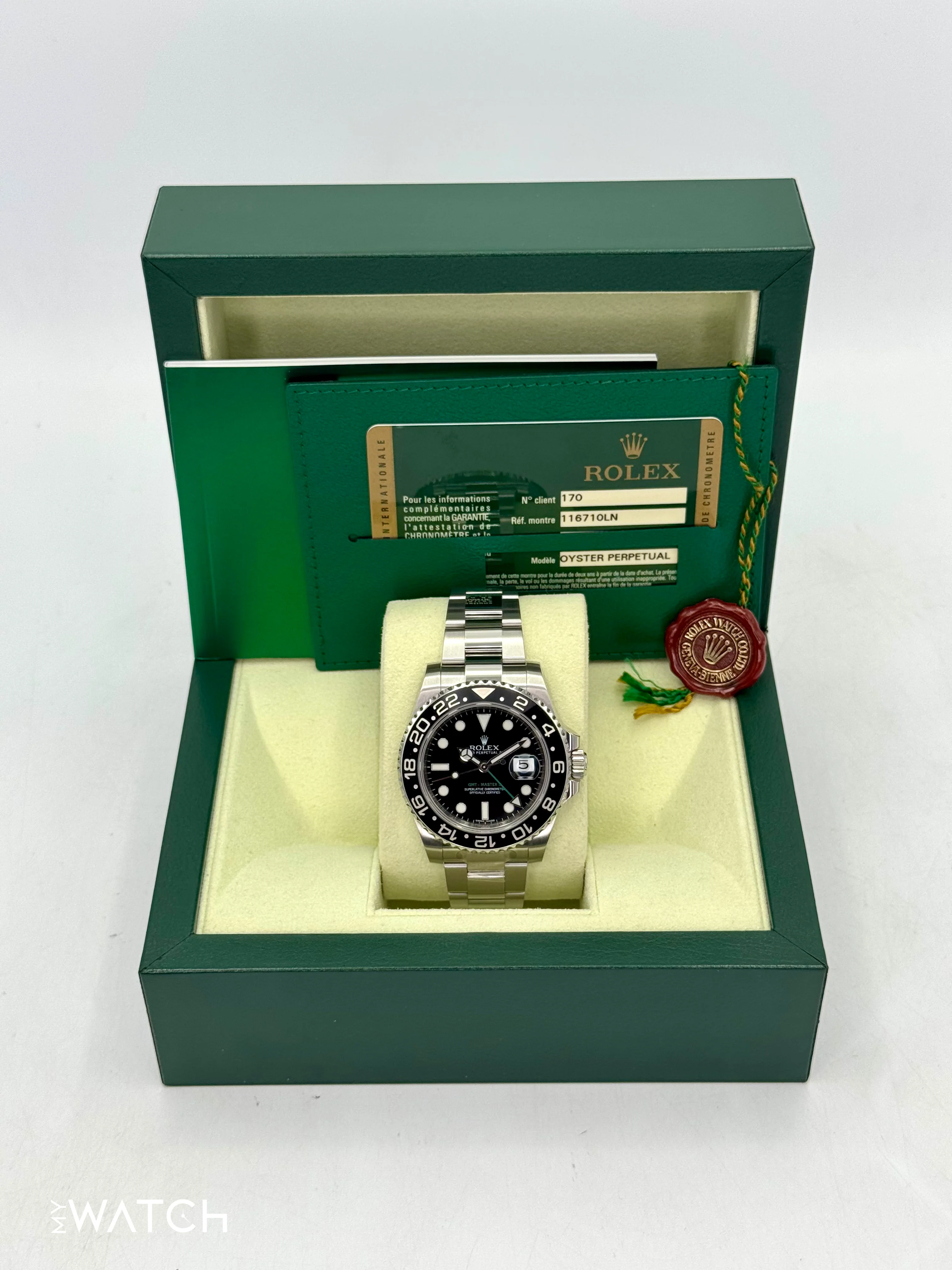 2012 Rolex GMT-Master II 40mm 116710LN Stainless Steel Black Dial - Image 9