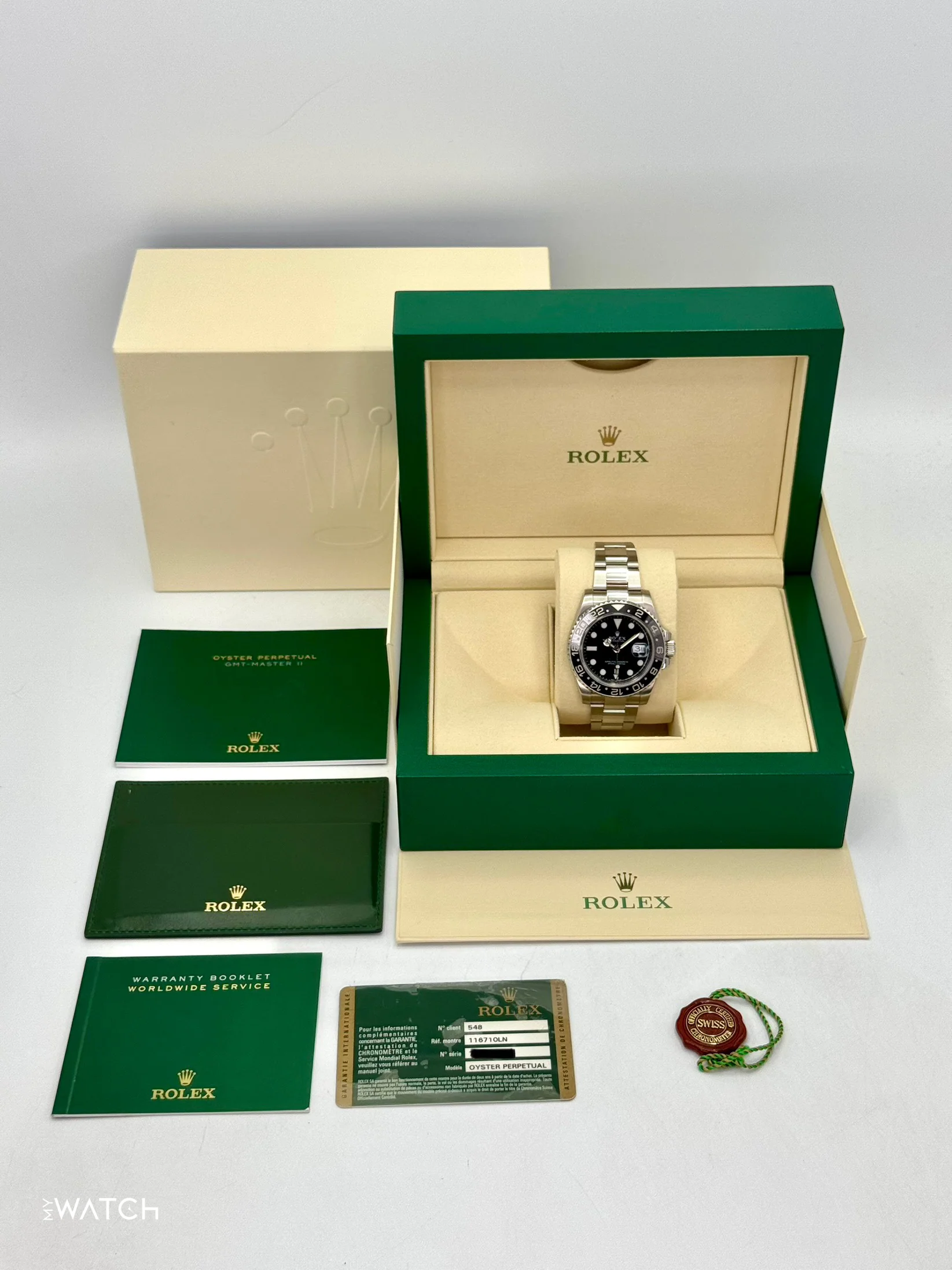 2012 Rolex GMT-Master II 40mm 116710LN Stainless Steel Black Dial - Image 10