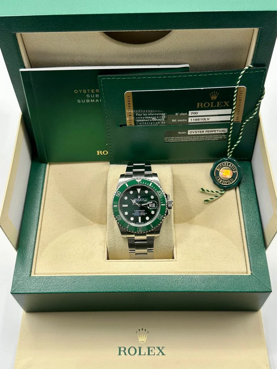 2014 Rolex Submariner "Hulk" 40mm 116610LV Oyster Green Dial - Image 11