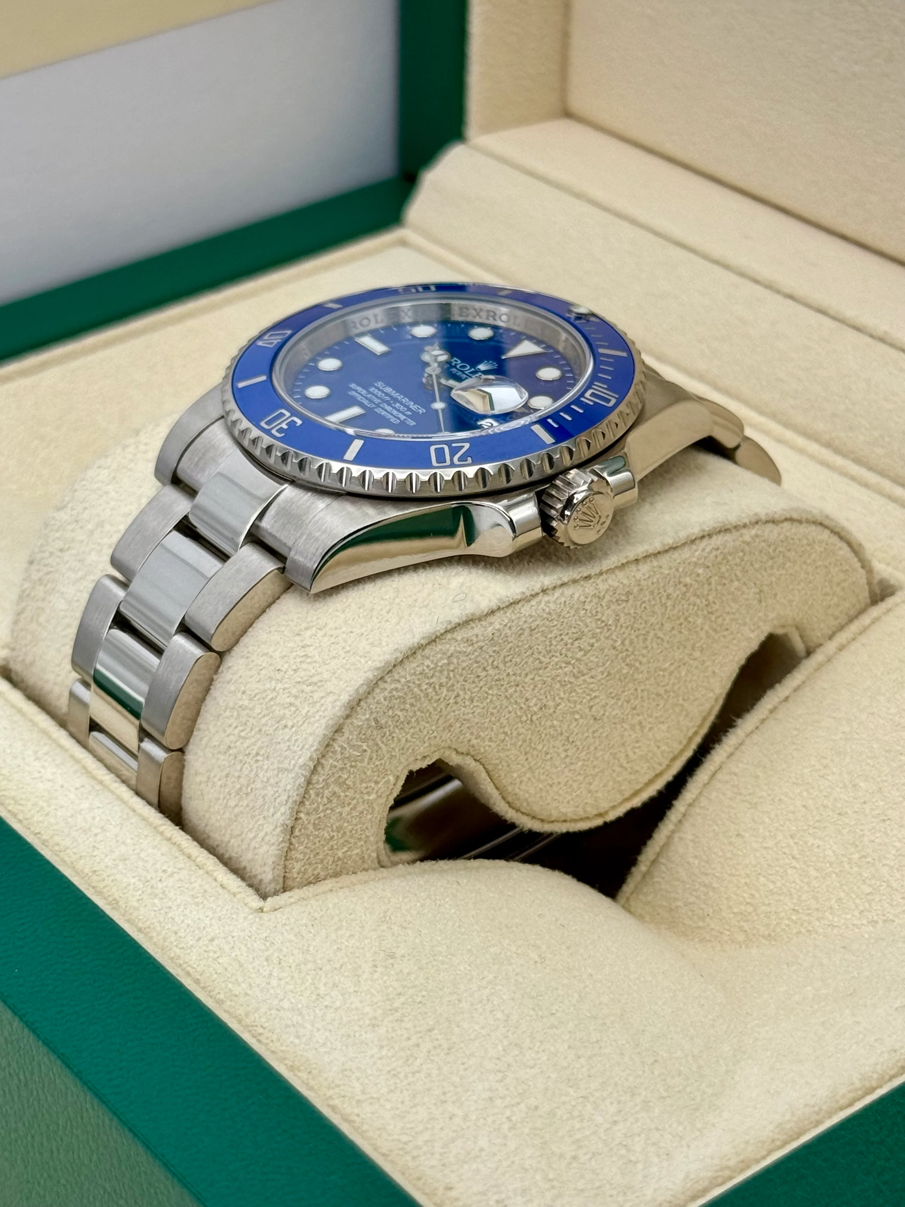 2012 Rolex Submariner "Smurf" 40mm 116619 White Gold Blue Dial - Image 5