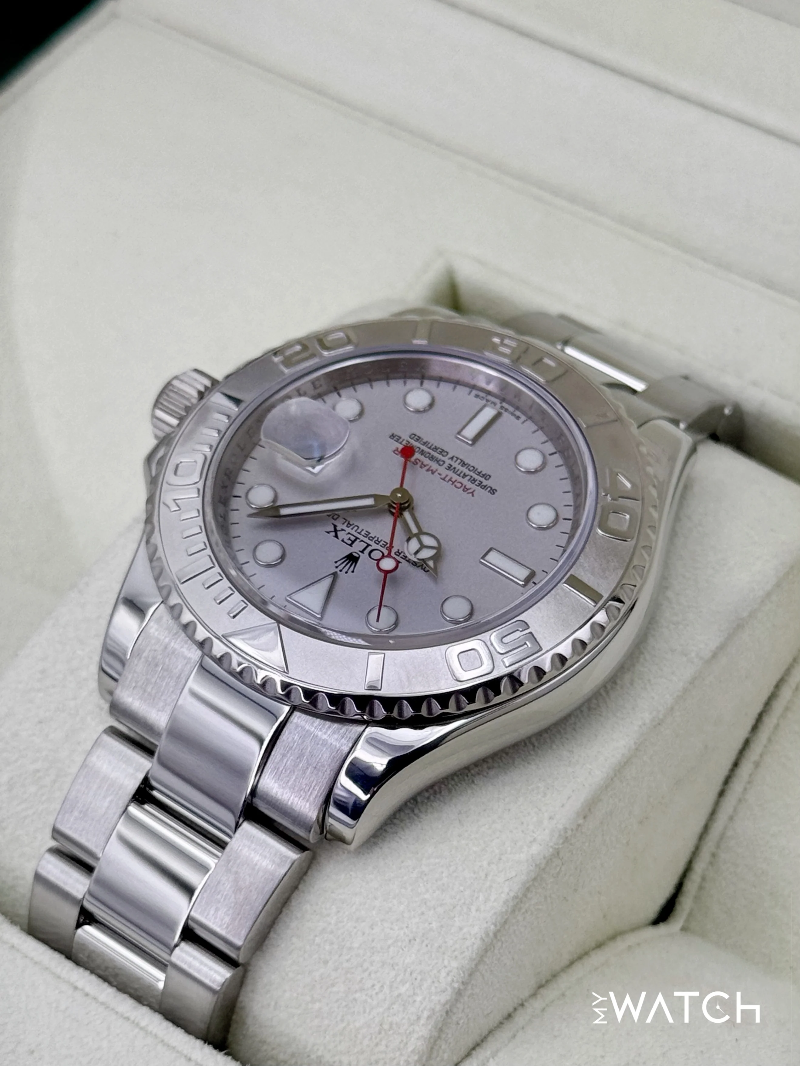 2012 Rolex Yacht-Master 40mm 16622 Platinum Bezel and Dial - Image 7
