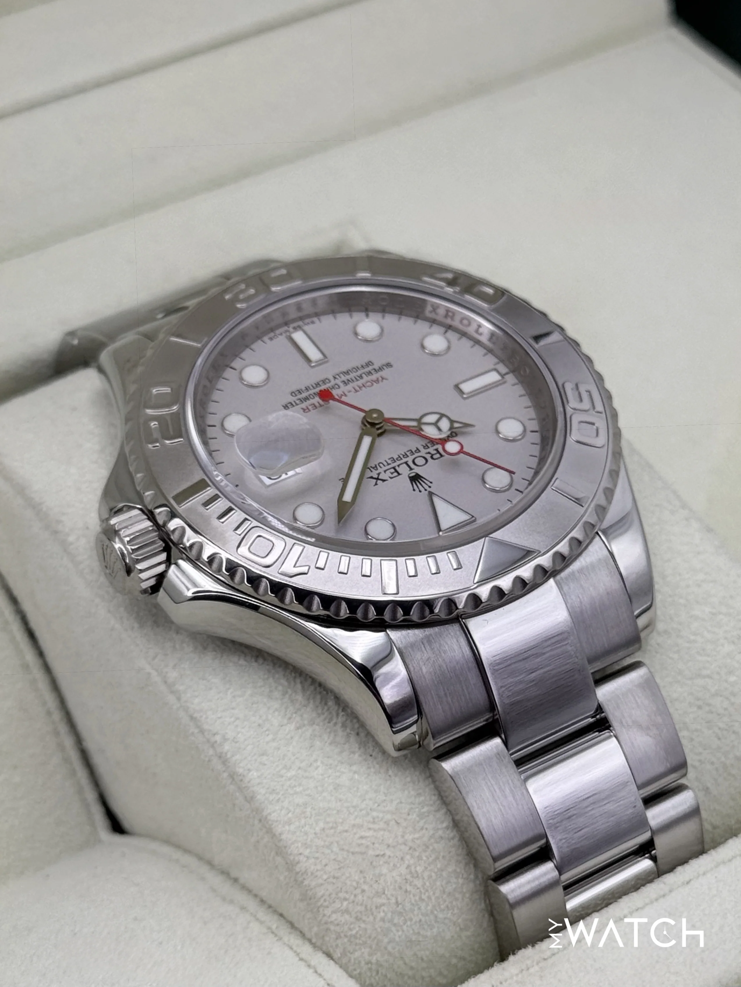 2012 Rolex Yacht-Master 40mm 16622 Platinum Bezel and Dial - Image 8