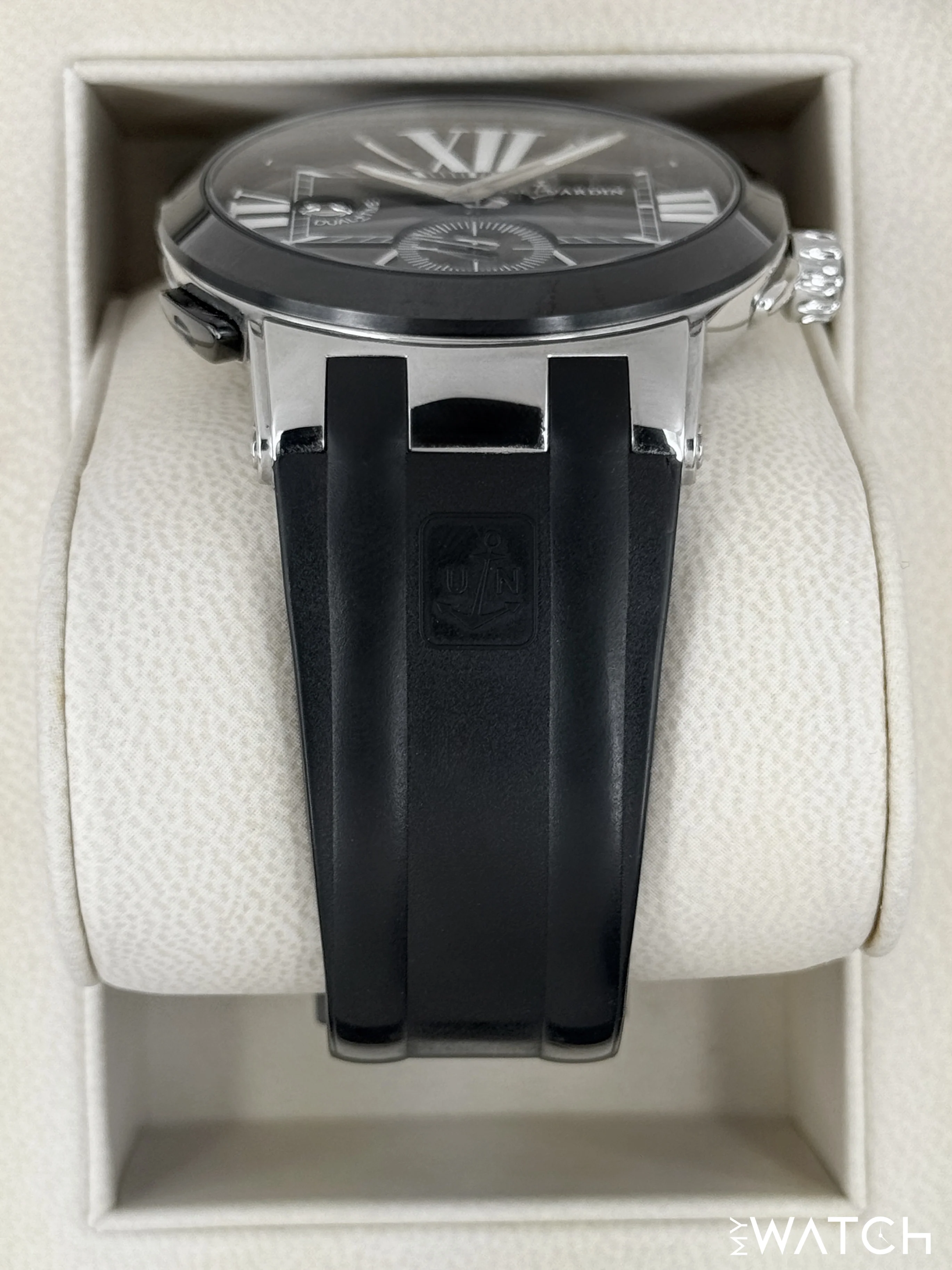 2012 Ulysse Nardin Executive Dual Time 43mm 243-00 Stainless Steel Black Dial - Image 3
