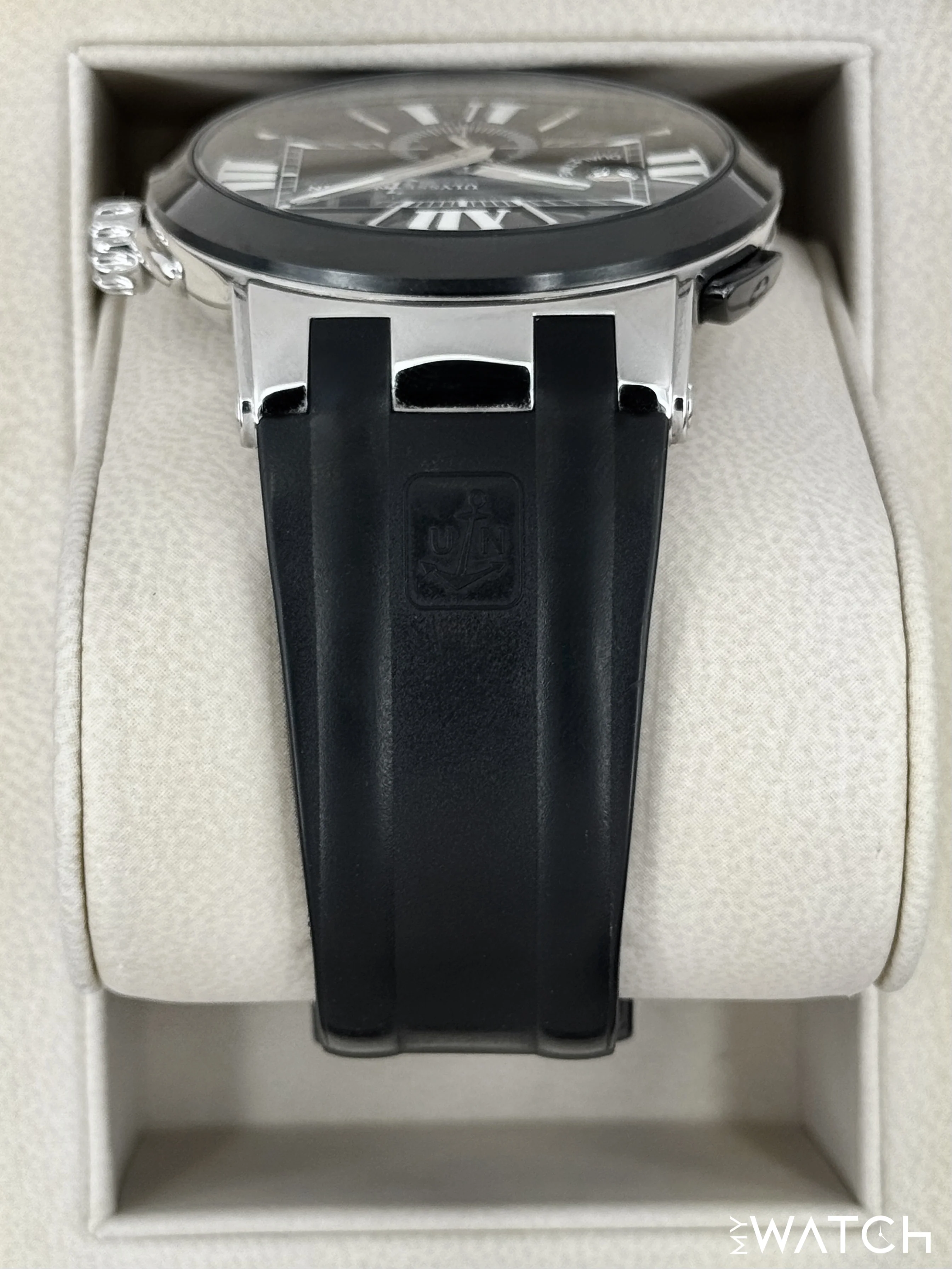 2012 Ulysse Nardin Executive Dual Time 43mm 243-00 Stainless Steel Black Dial - Image 4
