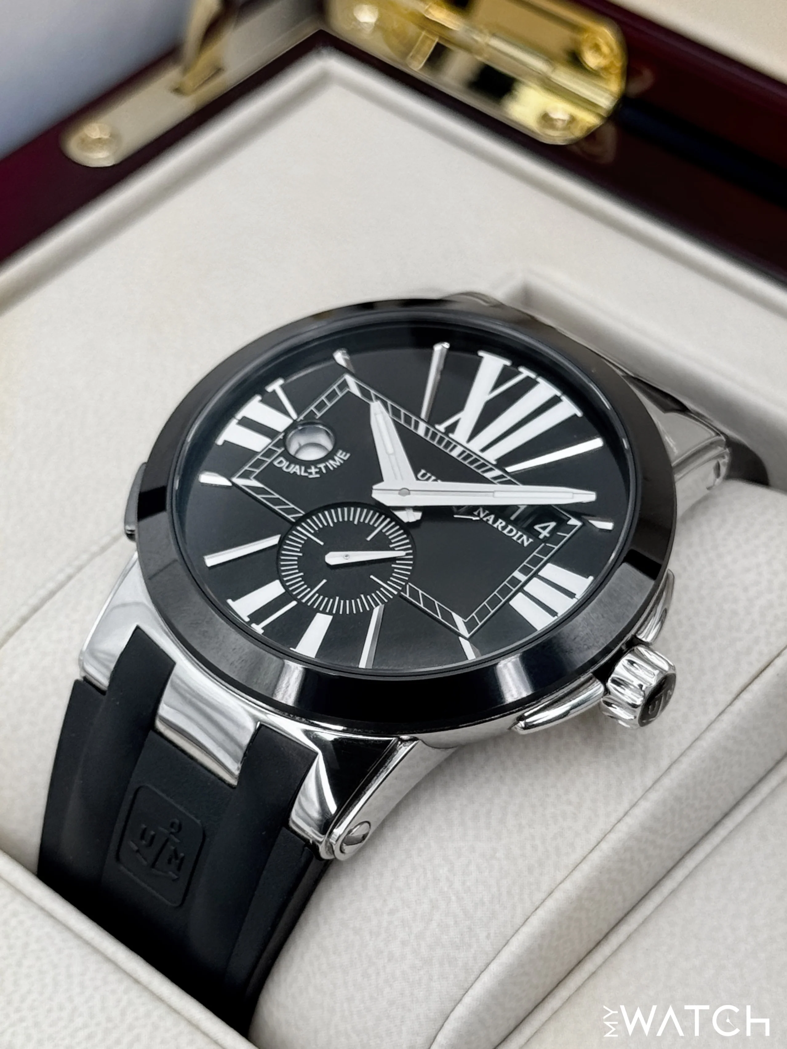 2012 Ulysse Nardin Executive Dual Time 43mm 243-00 Stainless Steel Black Dial - Image 5