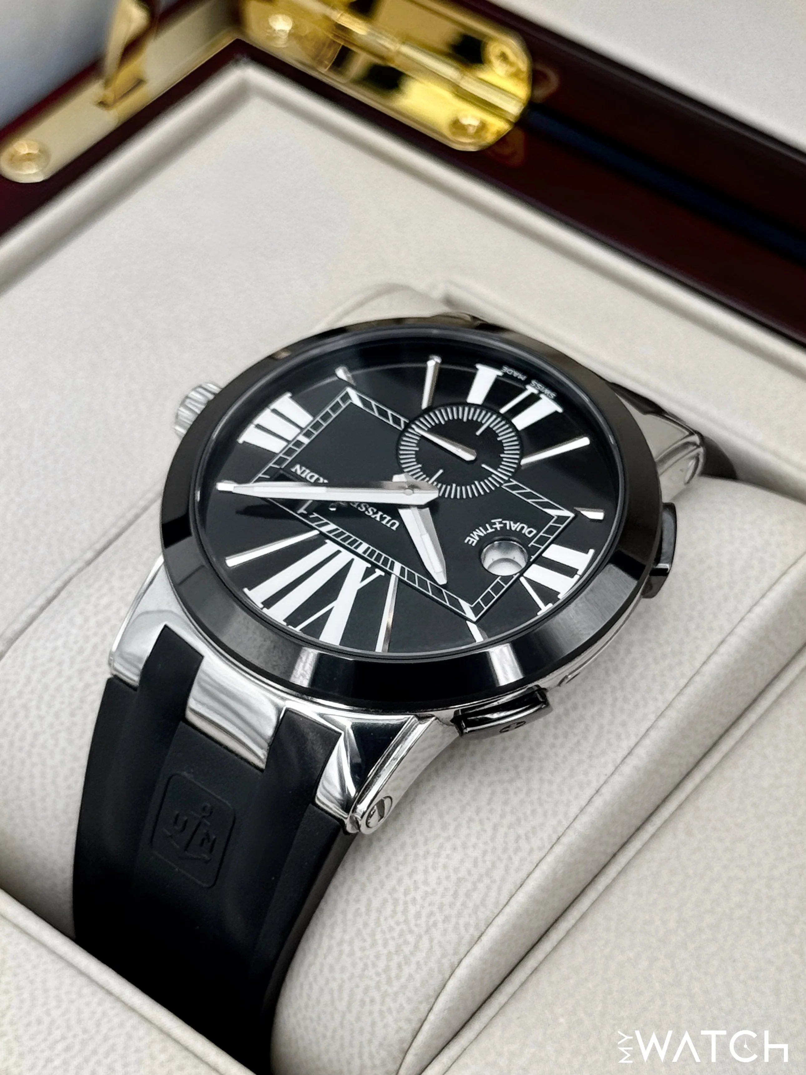 2012 Ulysse Nardin Executive Dual Time 43mm 243-00 Stainless Steel Black Dial - Image 7