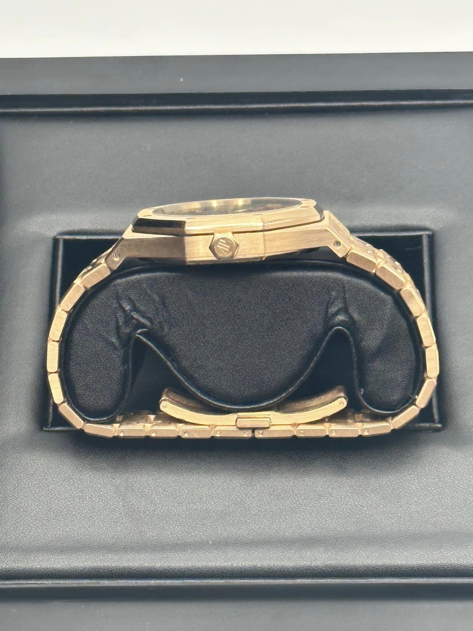2013 Audemars Piguet Royal Oak 41mm 15400OR Rose Gold Black Dial - Image 9