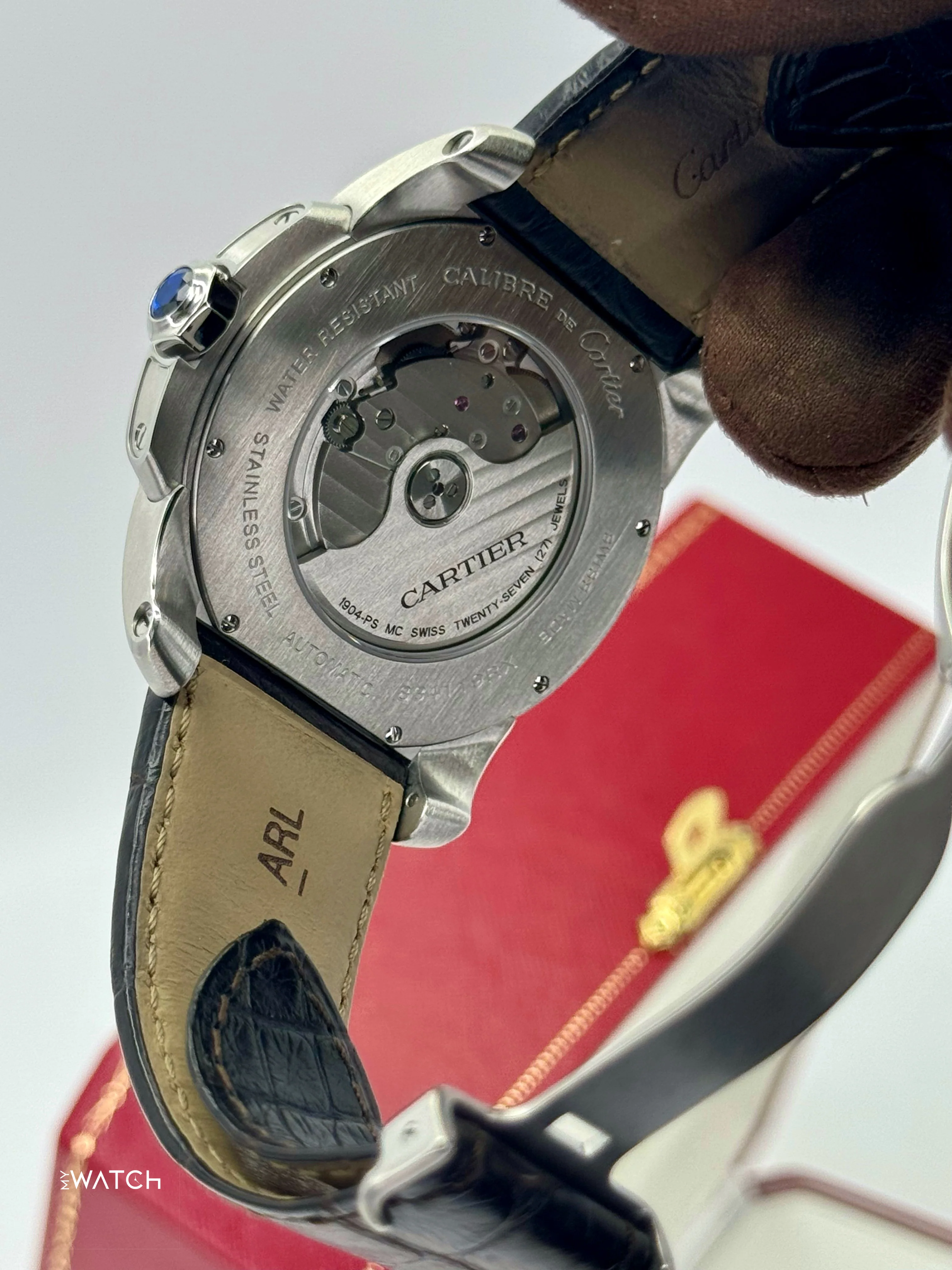 2013 Cartier Calibre De Cartier 42mm W7100037 Stainless Steel Silver Dial - Image 9