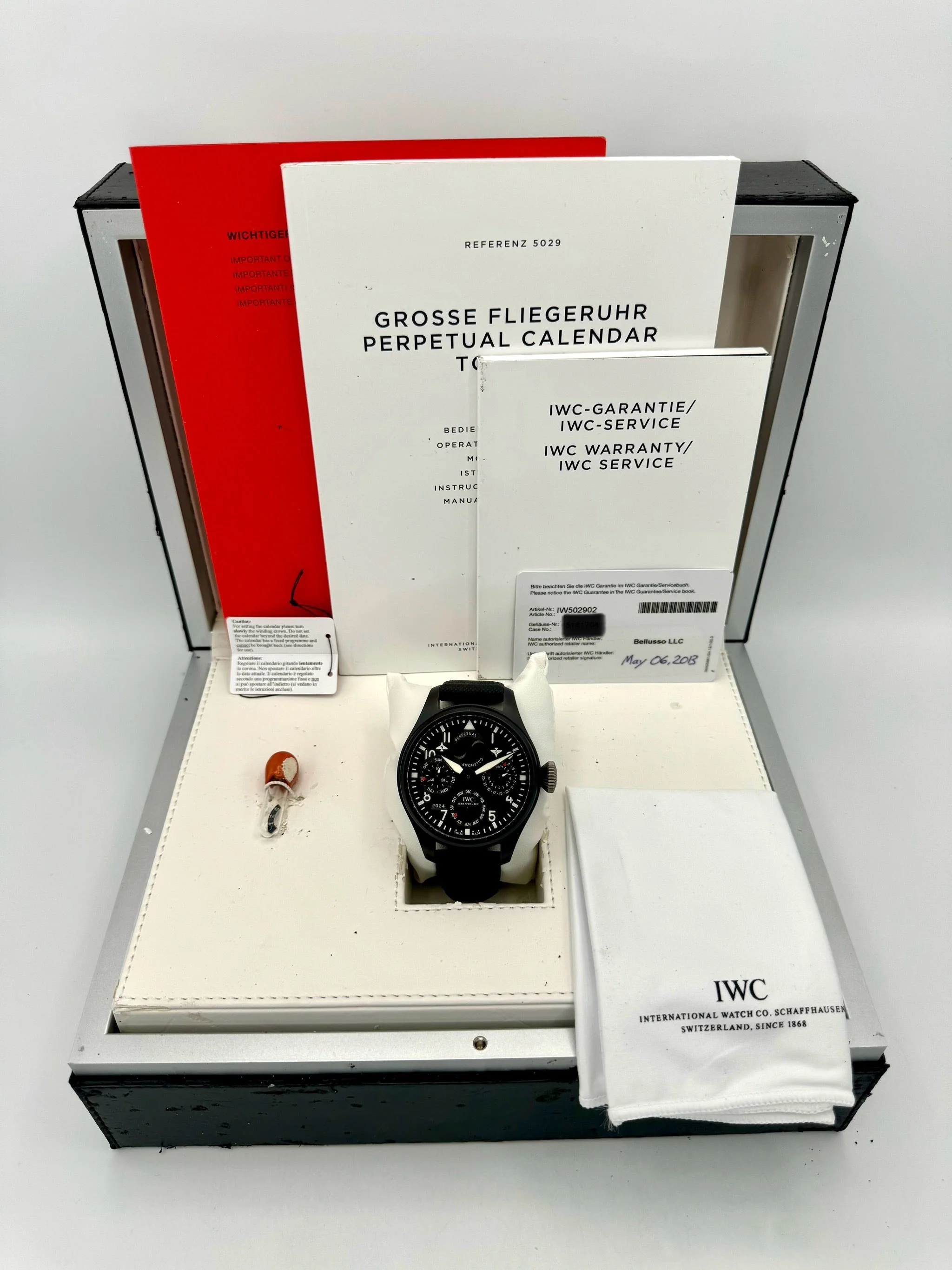 2013 IWC Top Gun Perpetual Calendar Big Pilot 48mm IW502902 Ceramic - Image 12
