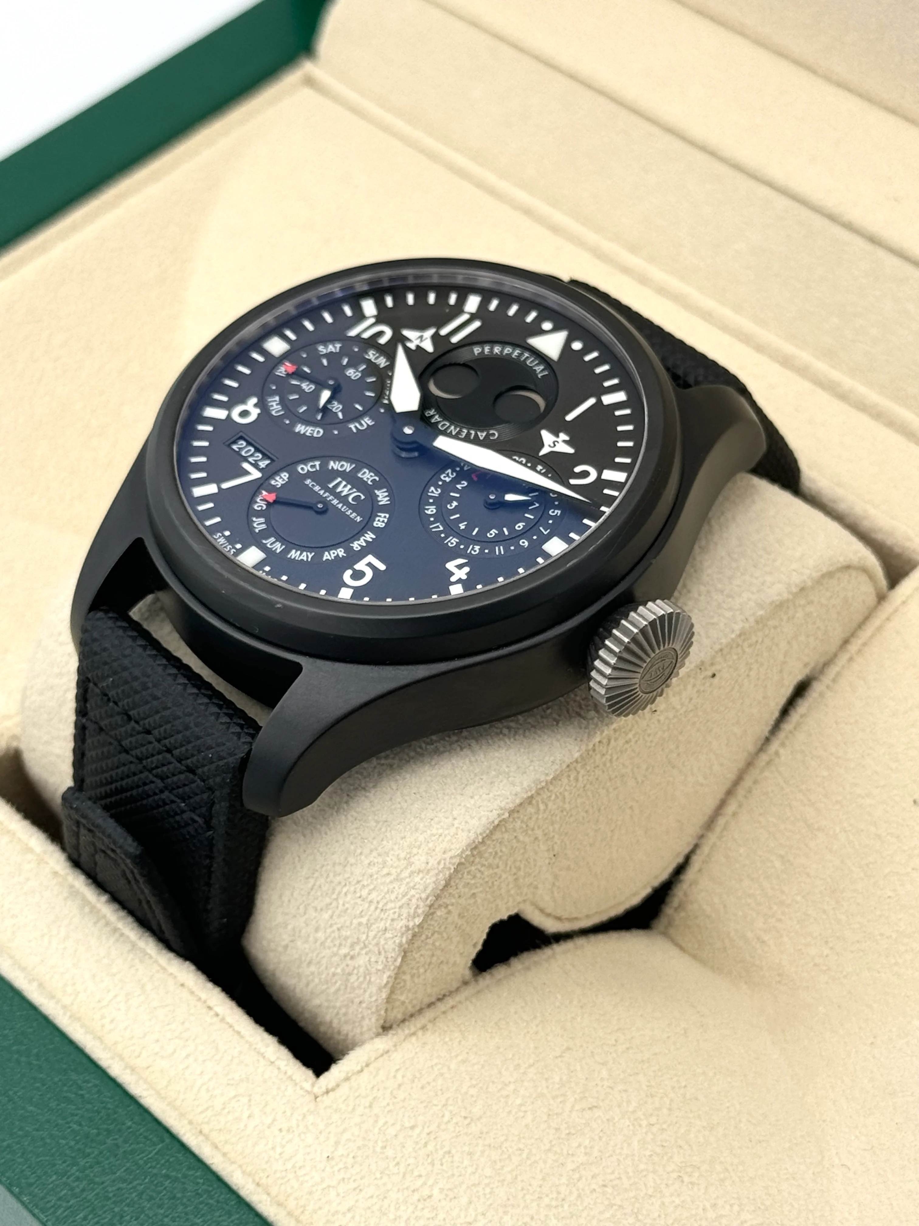 2013 IWC Top Gun Perpetual Calendar Big Pilot 48mm IW502902 Ceramic - Image 5