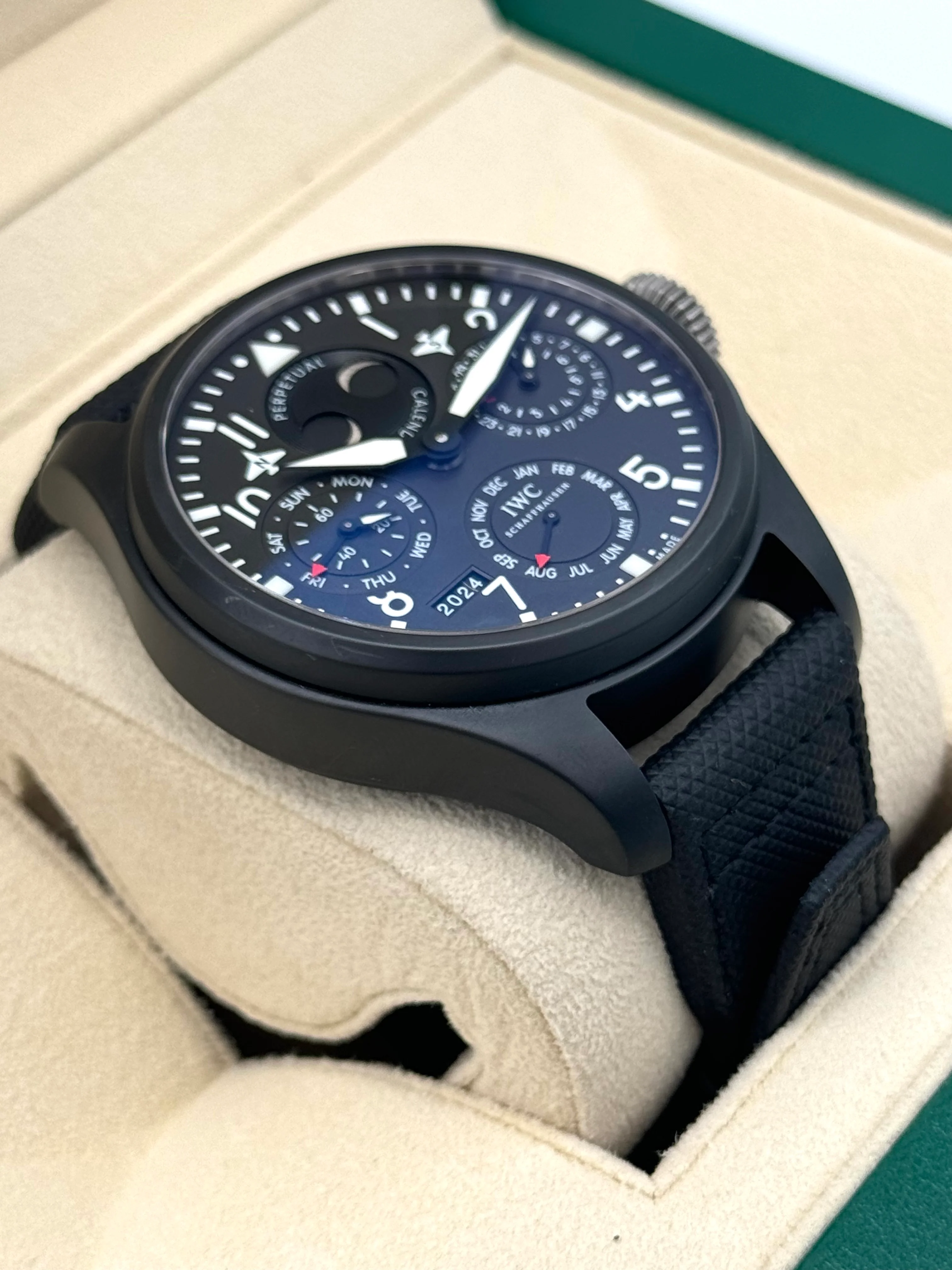 2013 IWC Top Gun Perpetual Calendar Big Pilot 48mm IW502902 Ceramic - Image 6