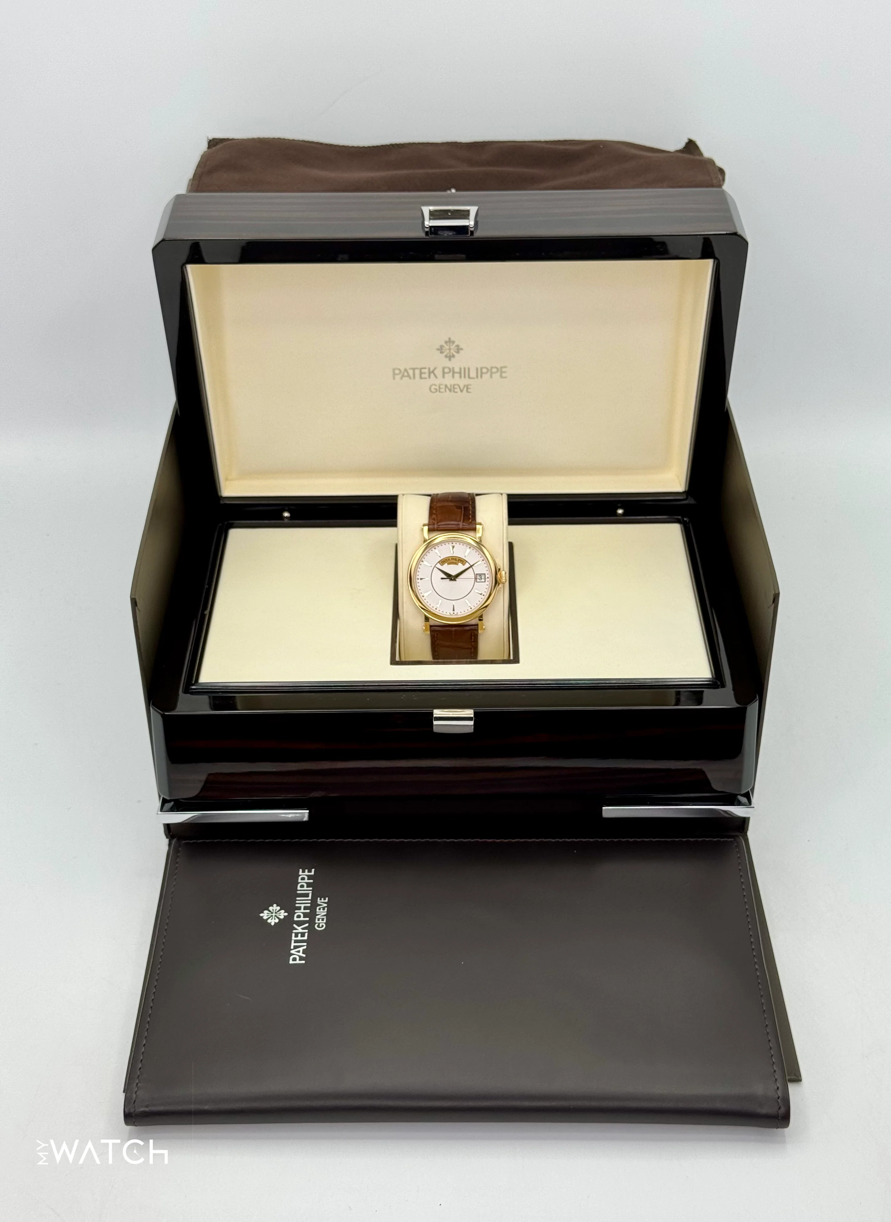2013 Patek Philippe Calatrava 38mm 5153J Yellow Gold Silver Dial - Image 10