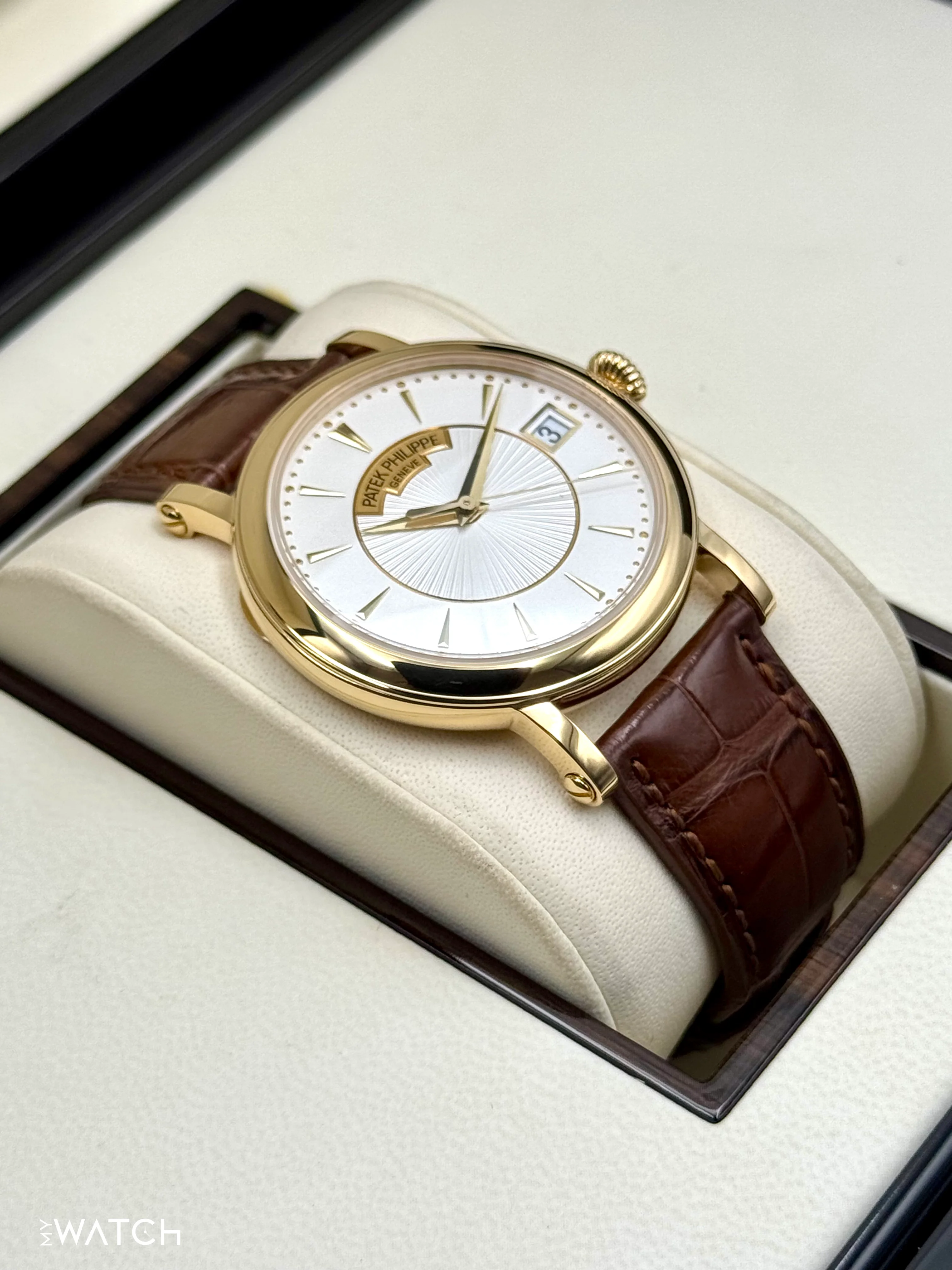 2013 Patek Philippe Calatrava 38mm 5153J Yellow Gold Silver Dial - Image 6