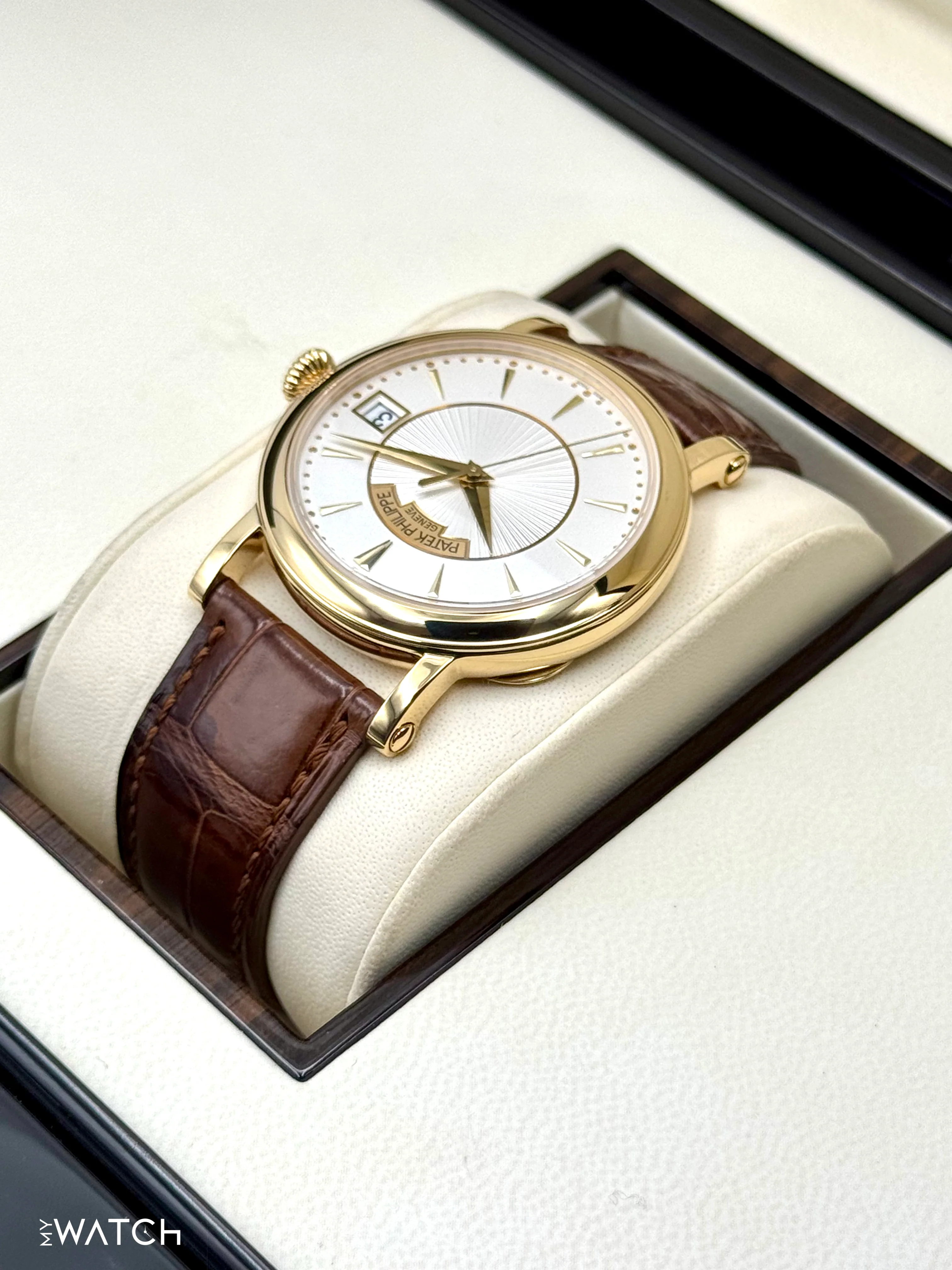 2013 Patek Philippe Calatrava 38mm 5153J Yellow Gold Silver Dial - Image 7