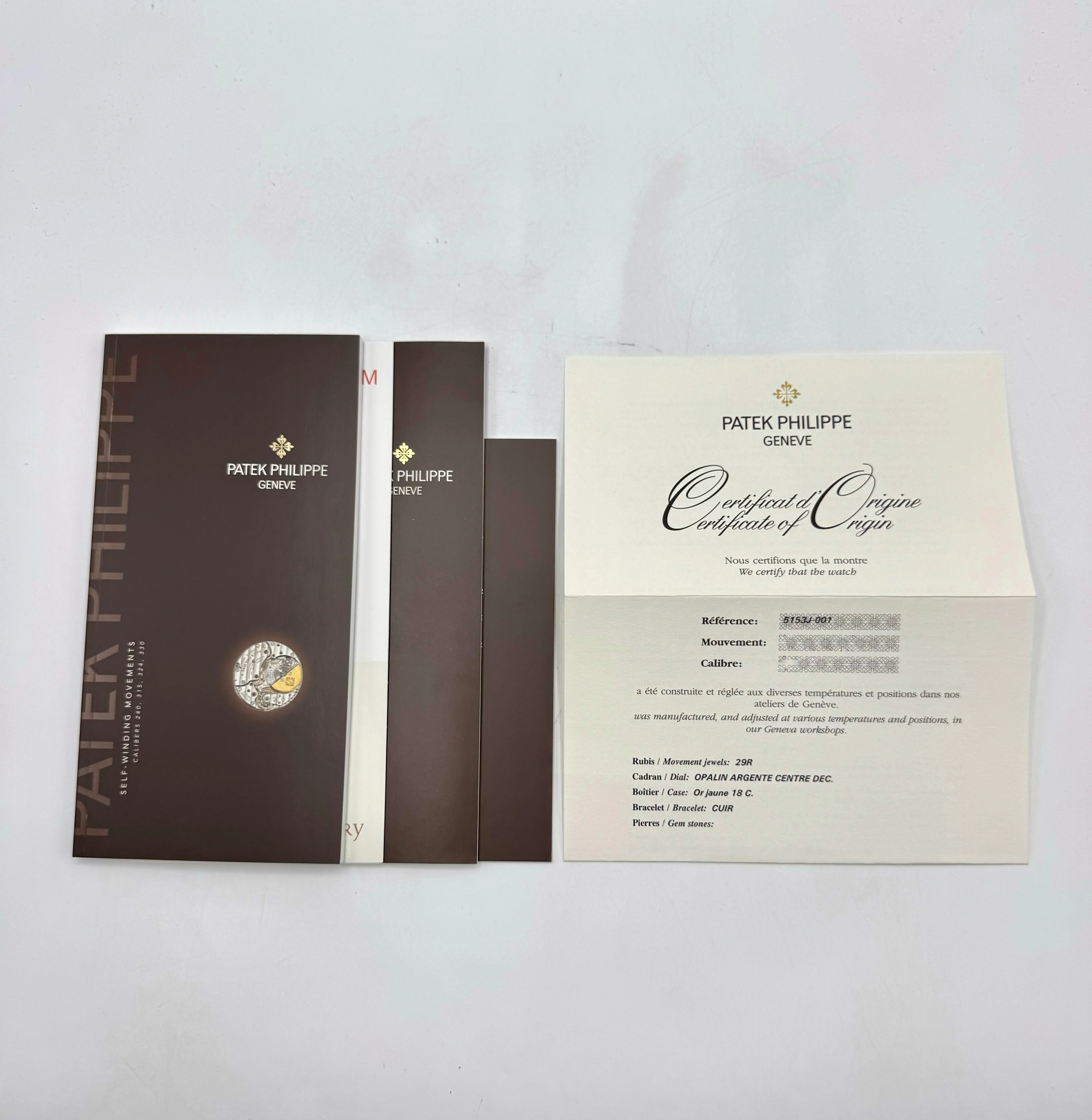 2013 Patek Philippe Calatrava 38mm 5153J Yellow Gold Silver Dial - Image 9