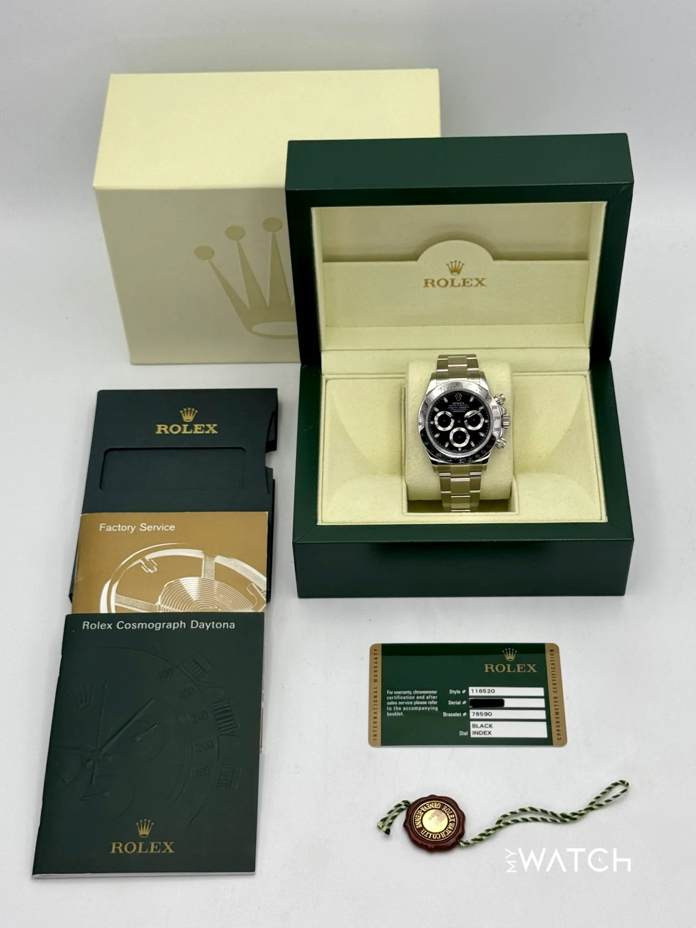 2013 Rolex Daytona 40mm 116520 Stainless Steel Black APH Dial - Image 10