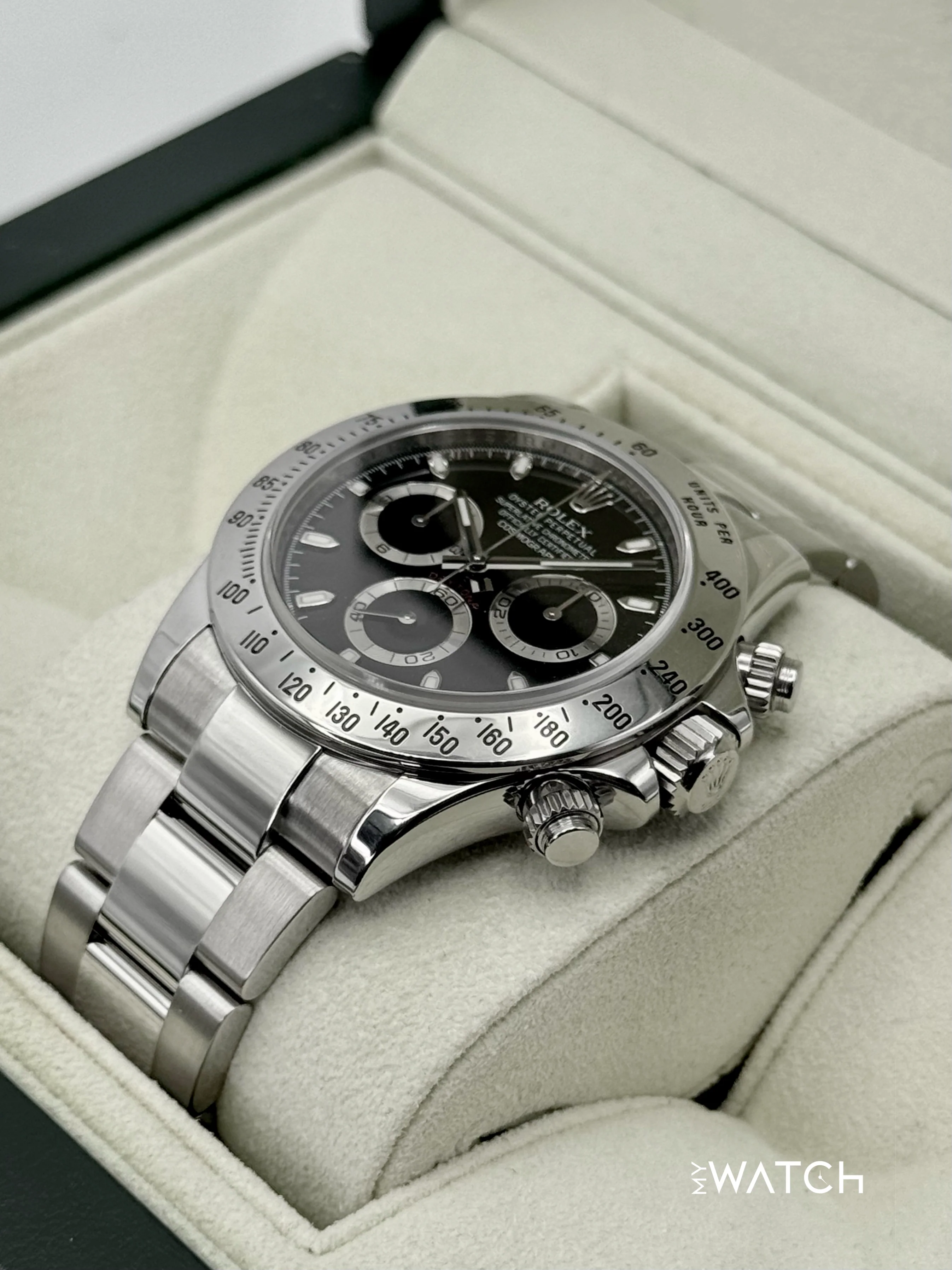 2013 Rolex Daytona 40mm 116520 Stainless Steel Black APH Dial - Image 5
