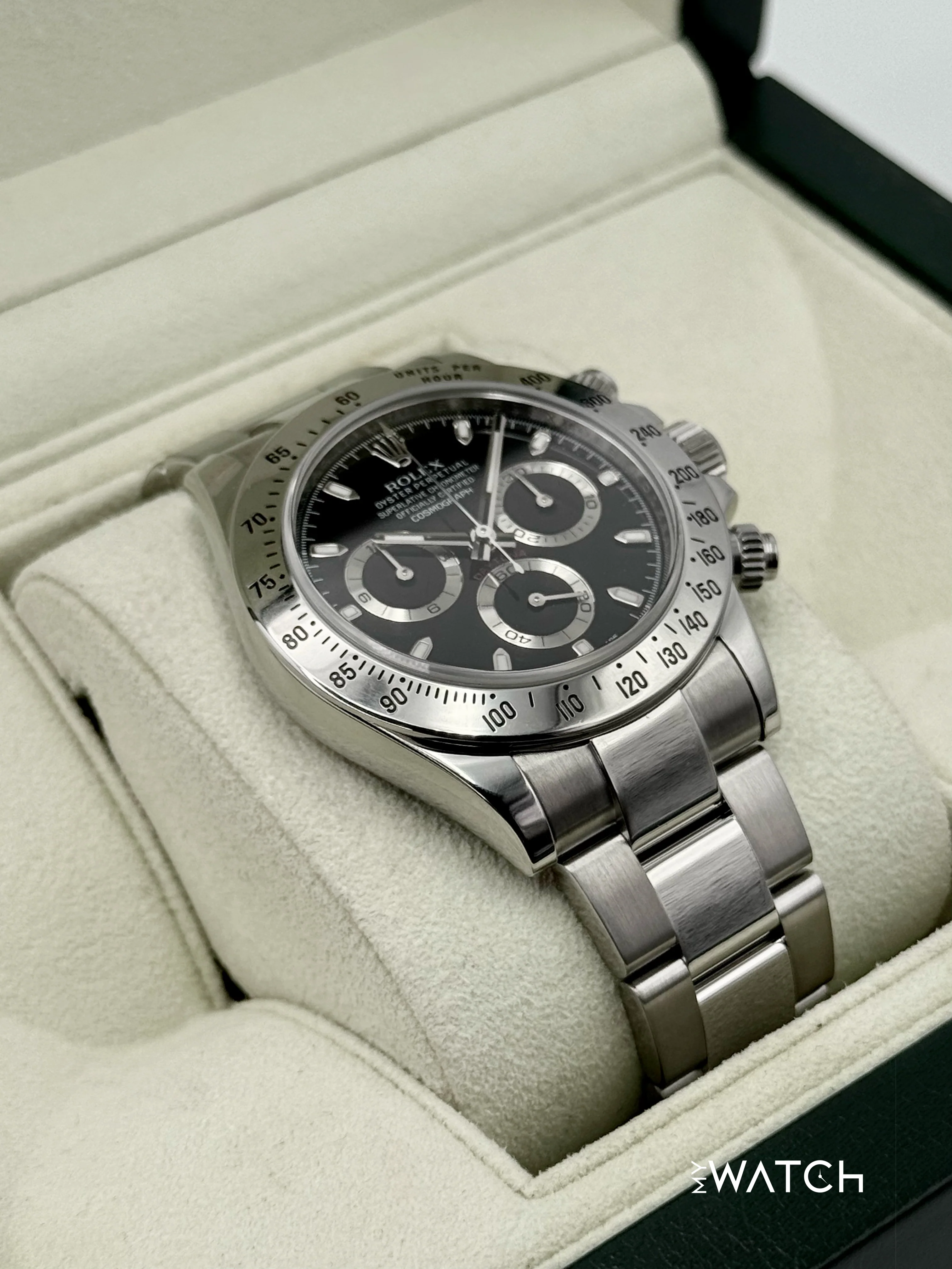 2013 Rolex Daytona 40mm 116520 Stainless Steel Black APH Dial - Image 6