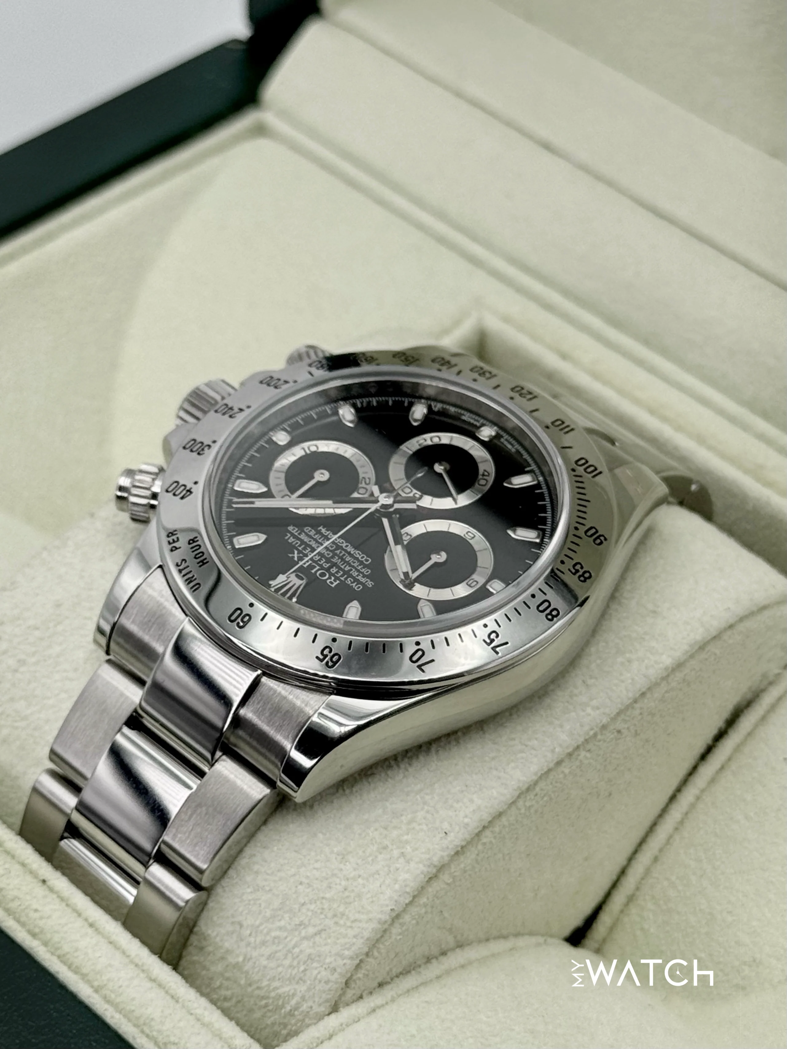 2013 Rolex Daytona 40mm 116520 Stainless Steel Black APH Dial - Image 7