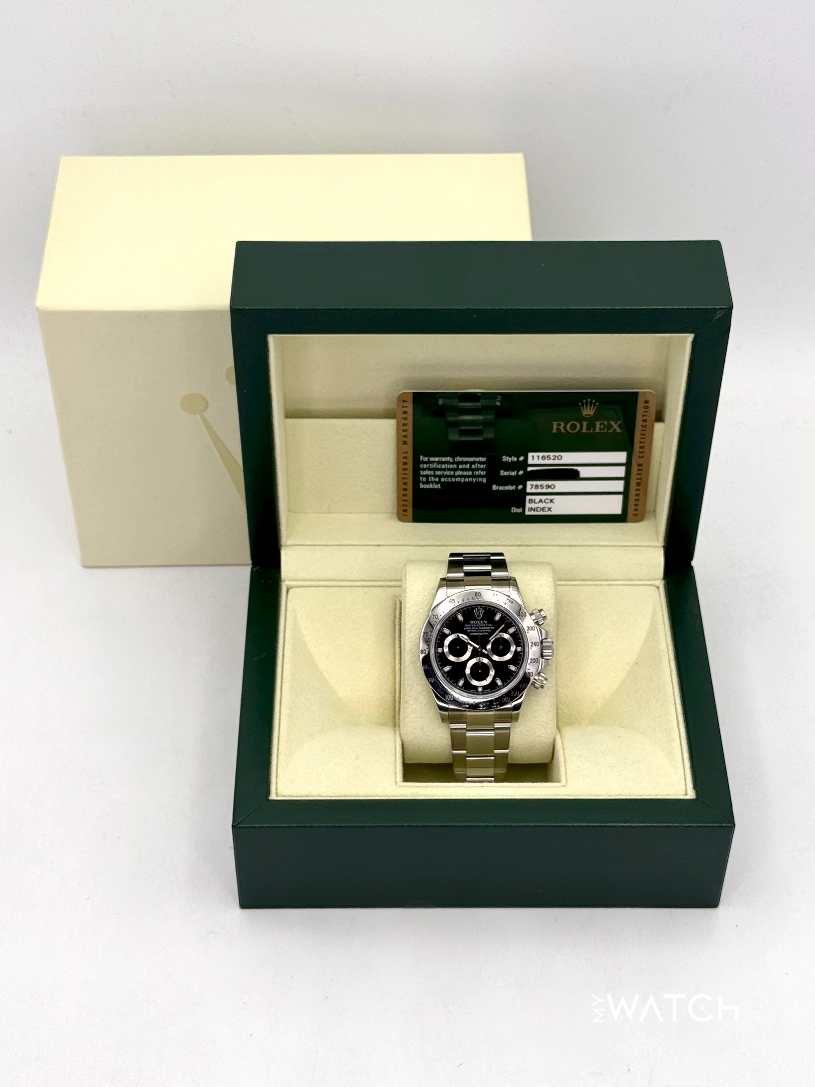 2013 Rolex Daytona 40mm 116520 Stainless Steel Black APH Dial - Image 9