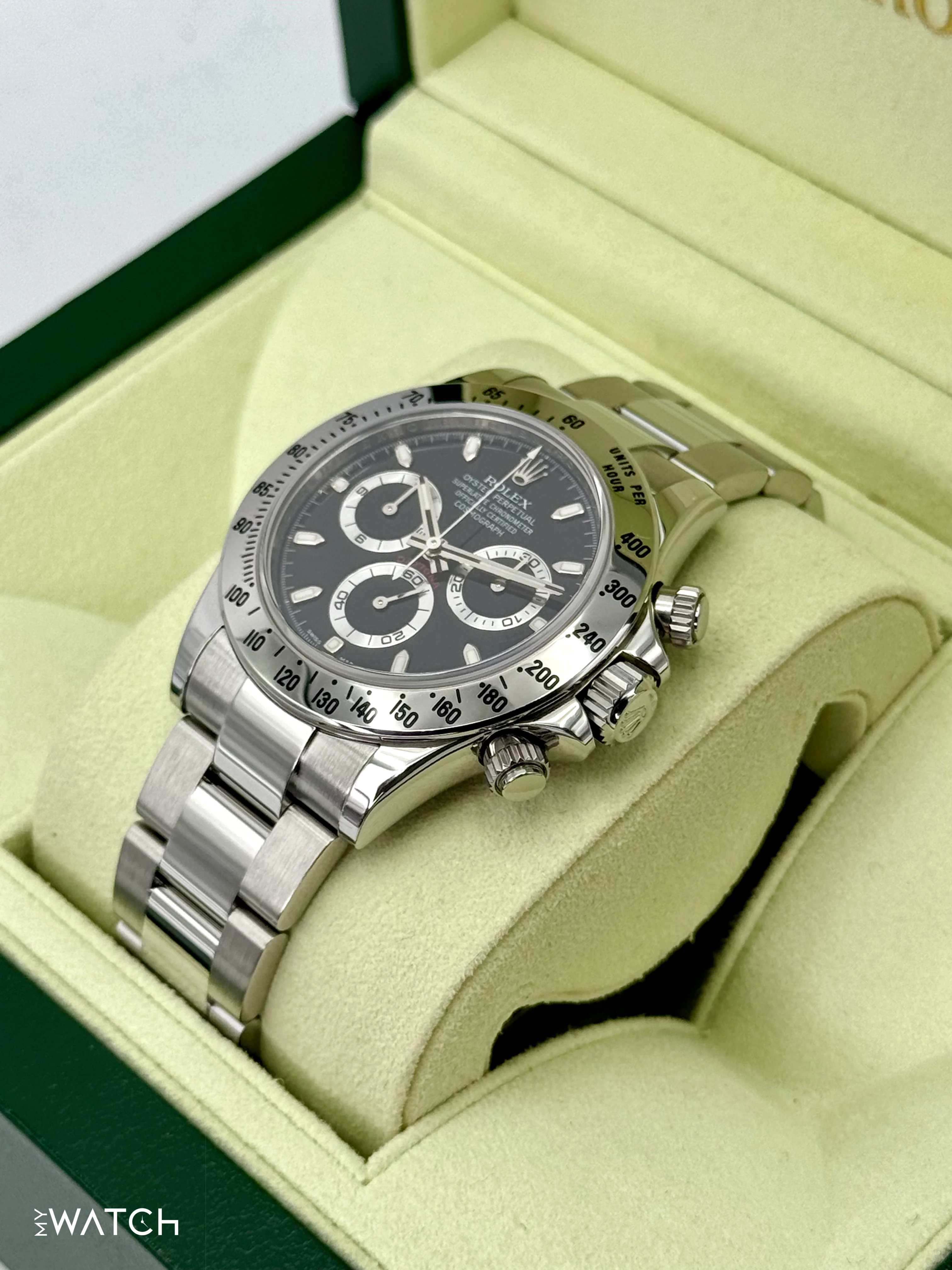 2013 Rolex Daytona 40mm 116520 Stainless Steel Black Dial - Image 5