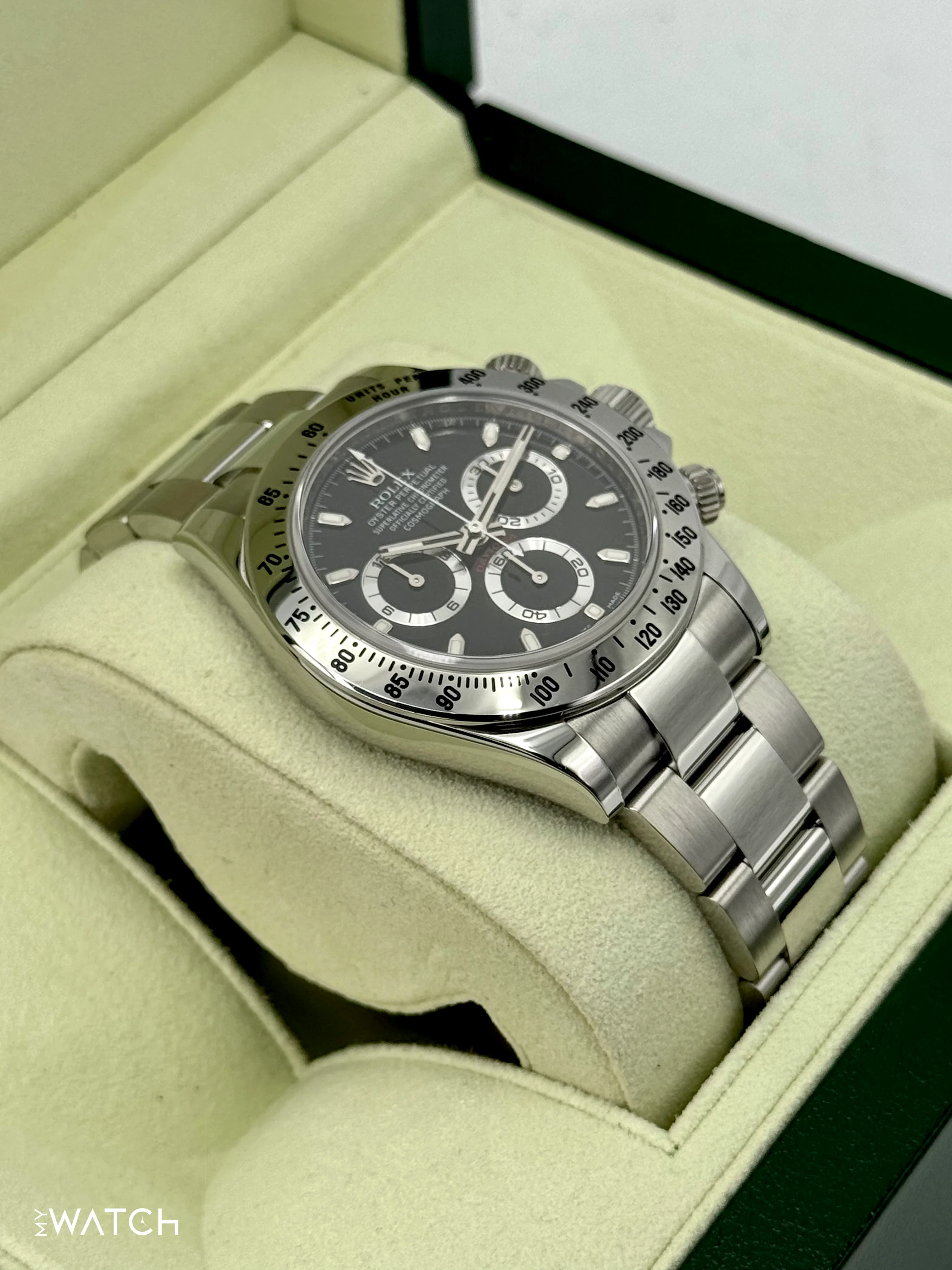 2013 Rolex Daytona 40mm 116520 Stainless Steel Black Dial - Image 6