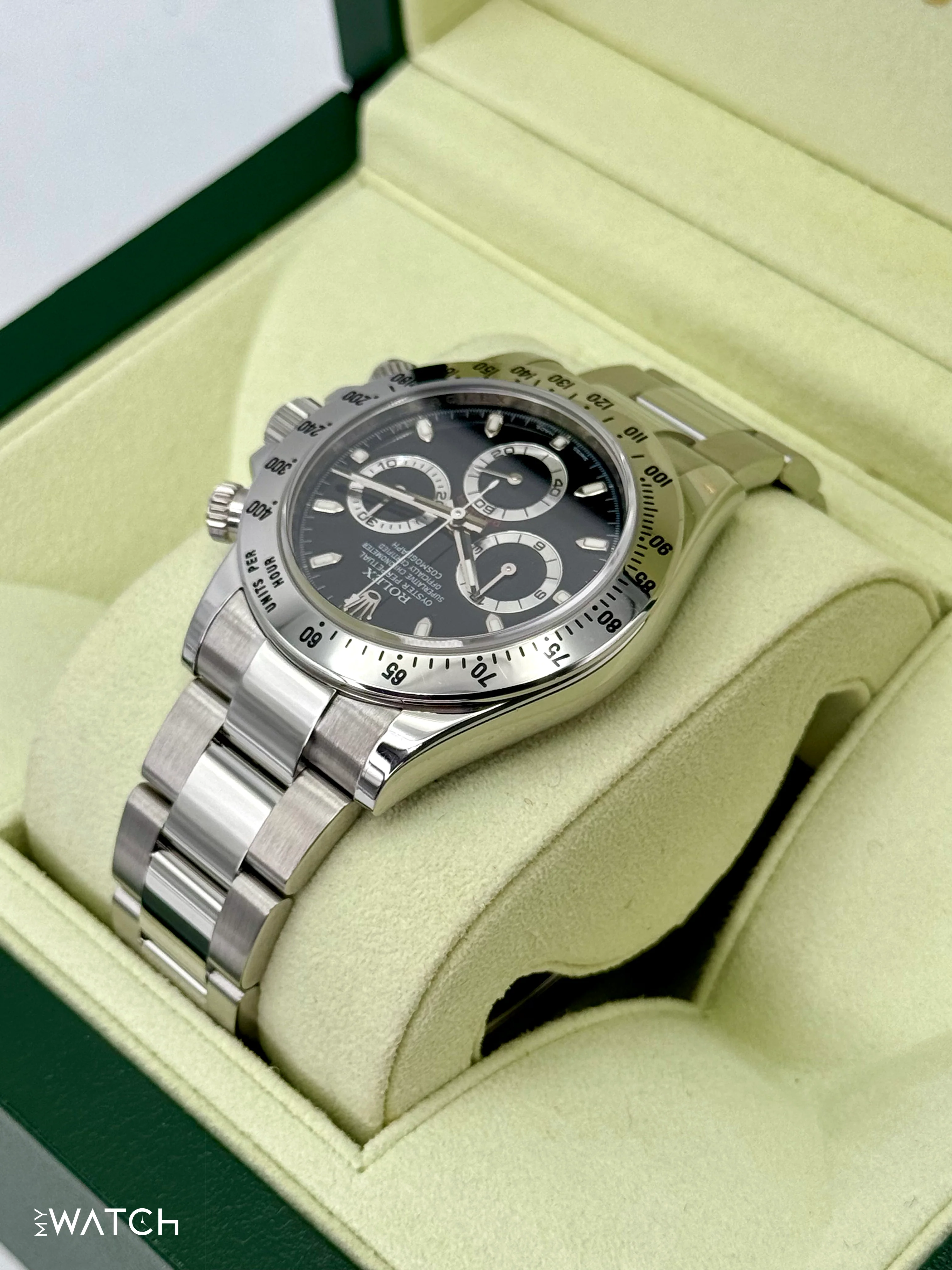 2013 Rolex Daytona 40mm 116520 Stainless Steel Black Dial - Image 7